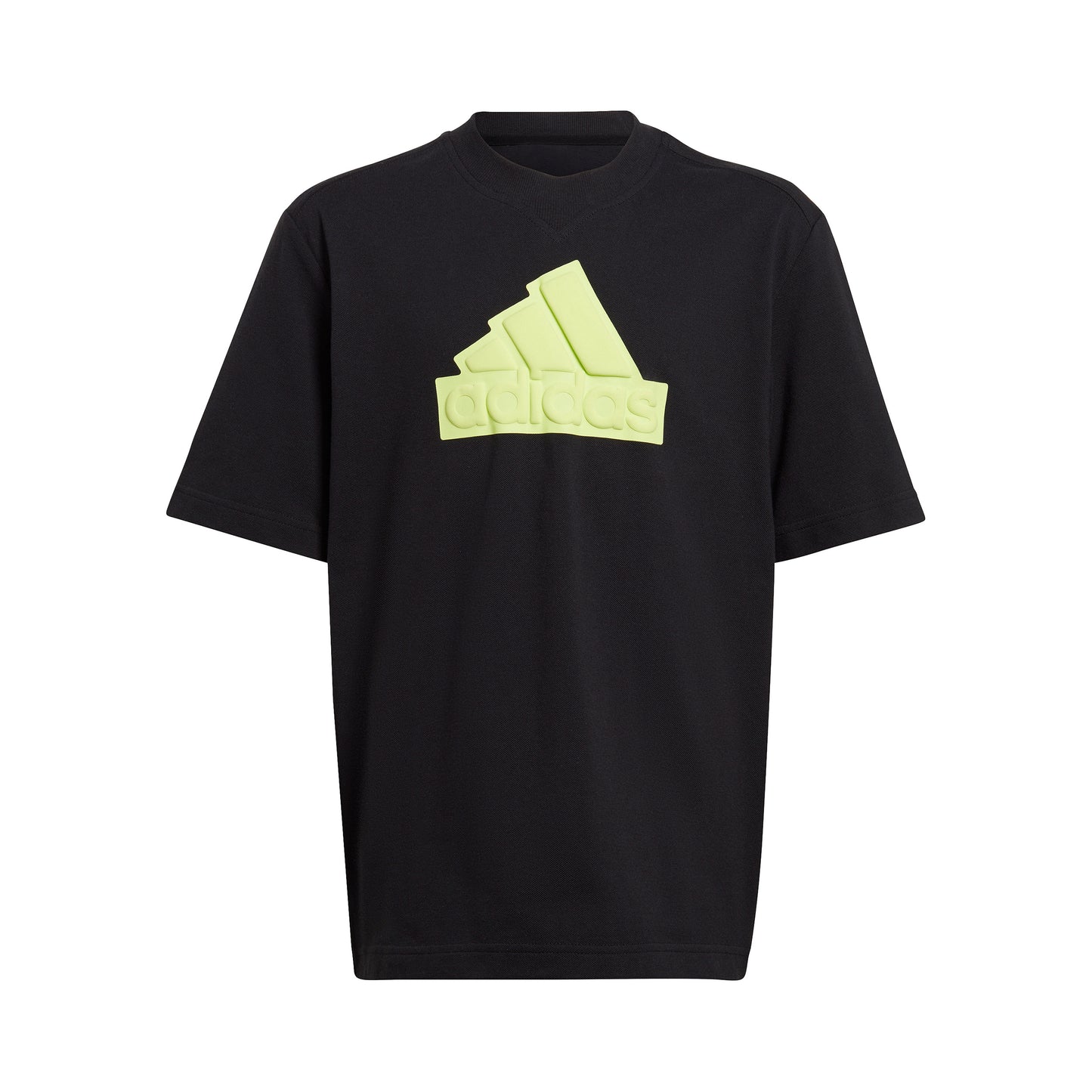 adidas Future Icon Logo Camiseta de manga corta Chicos - negro, lima