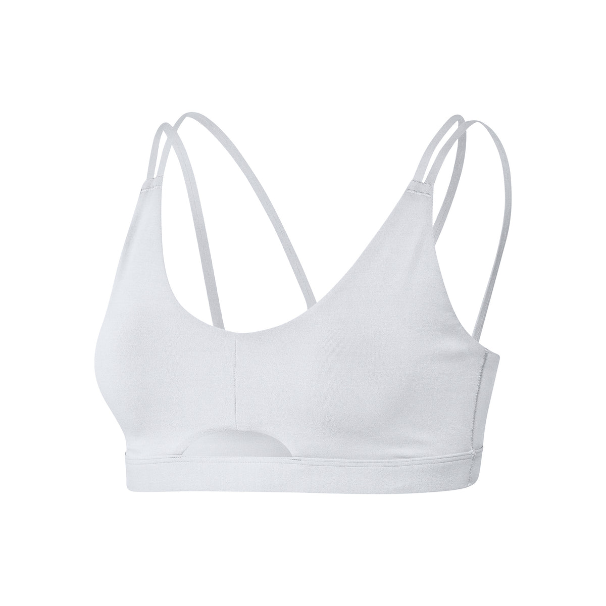 adidas YO Long Studio Long Sleeve Sujetador deportivo Mujeres - blanco