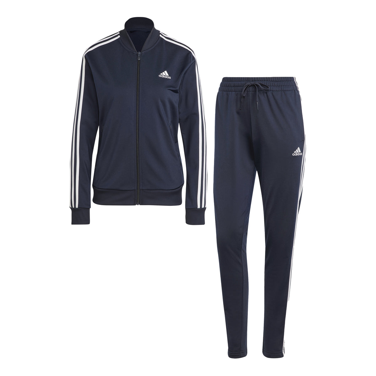 adidas 3Stripes Chándal Mujeres - azul oscuro, blanco