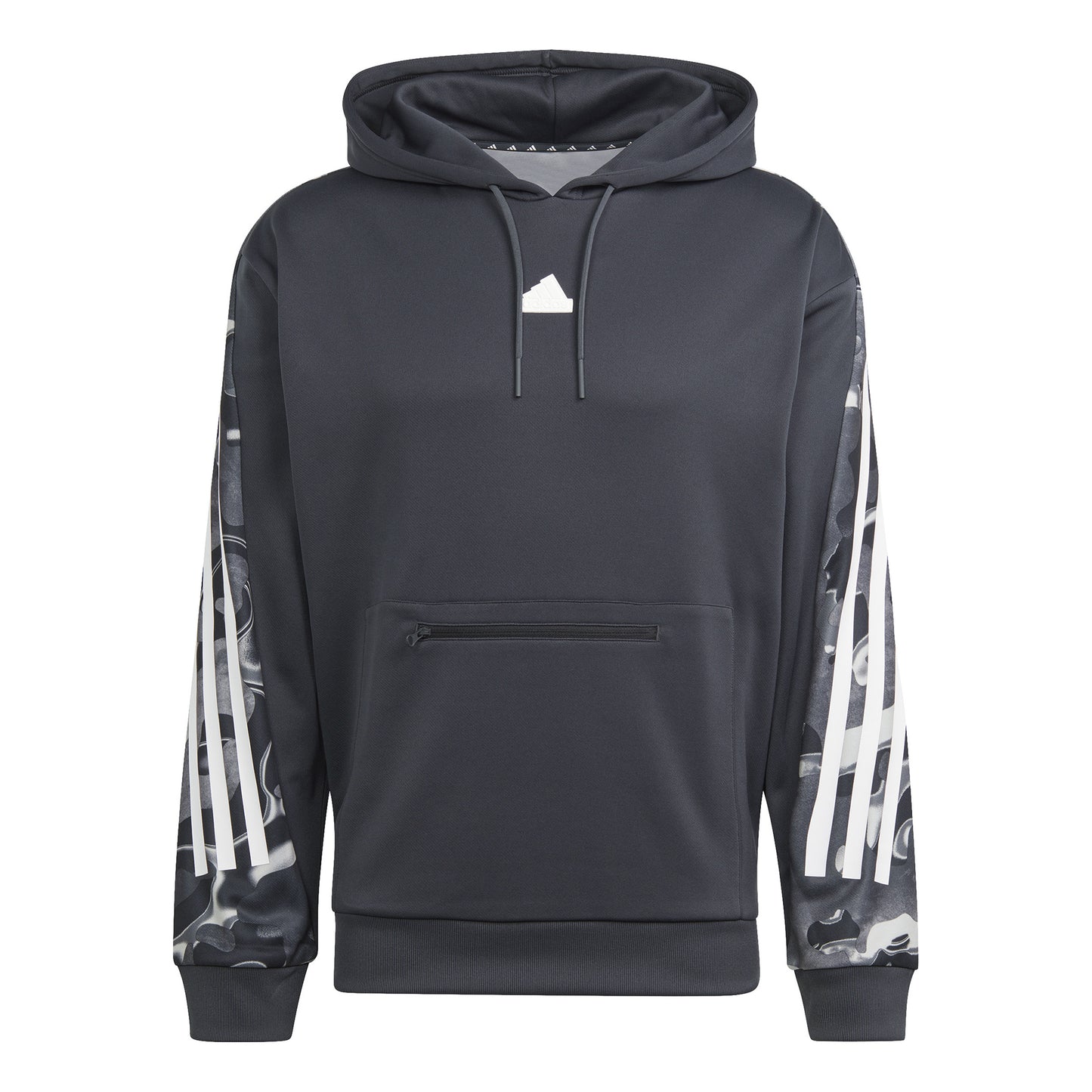 adidas Future Icon AOP Sudadera con capucha Hombres - negro, blanco