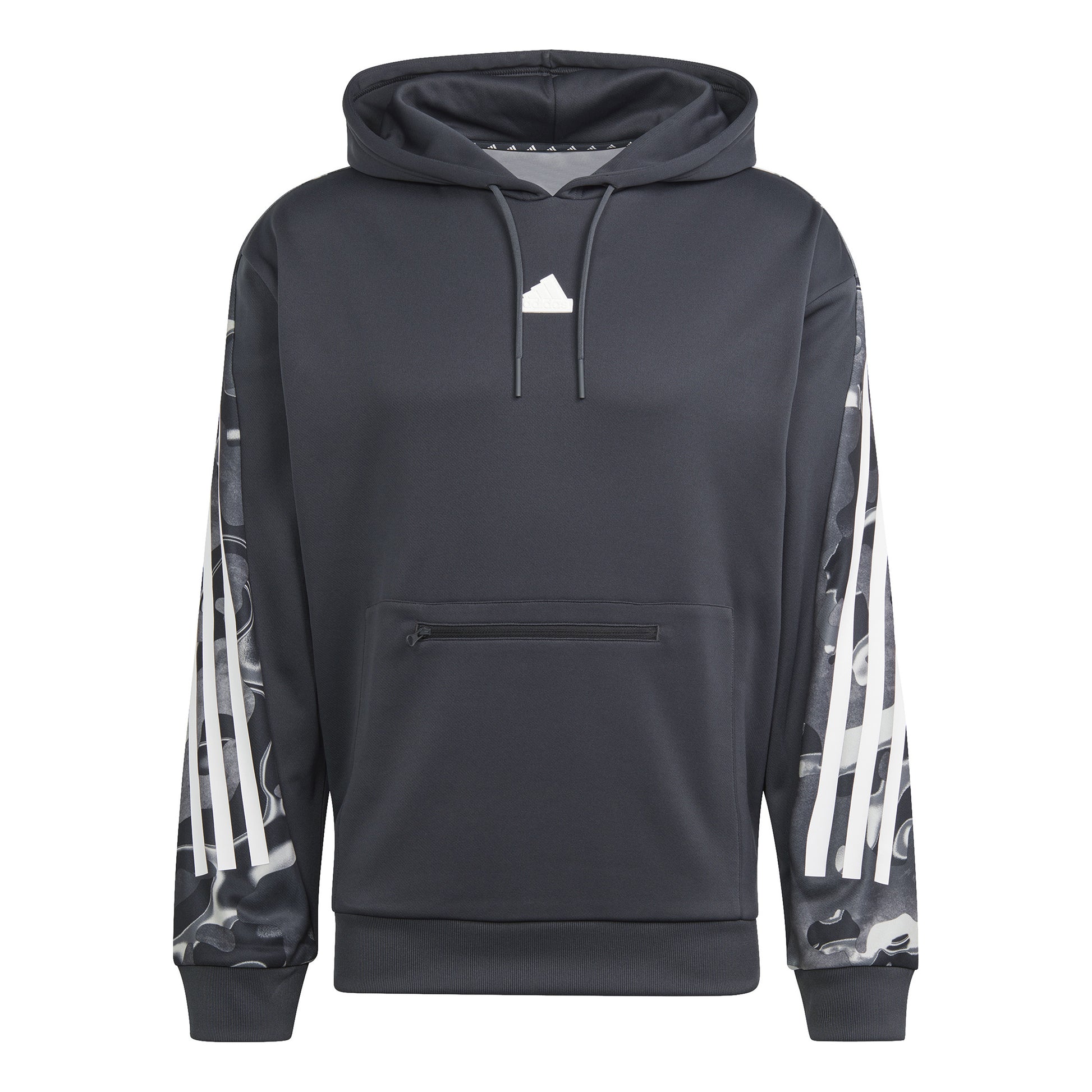 adidas Future Icon AOP Sudadera con capucha Hombres - negro, blanco