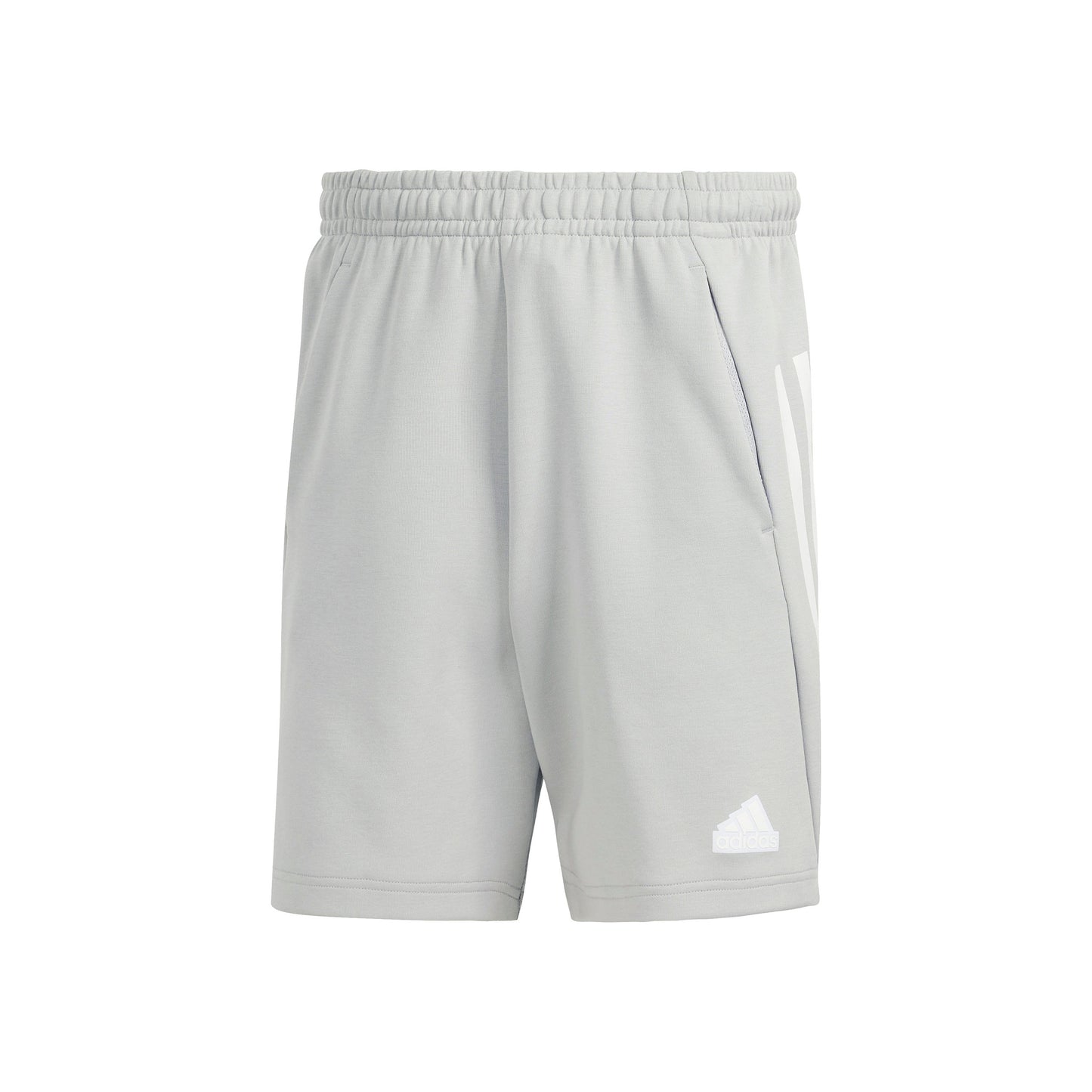 adidas Future Icon 3 Stripes Shorts Hombres - gris claro, blanco