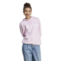 Linear French Terry Sudadera con capucha Mujeres - rosa, blanco