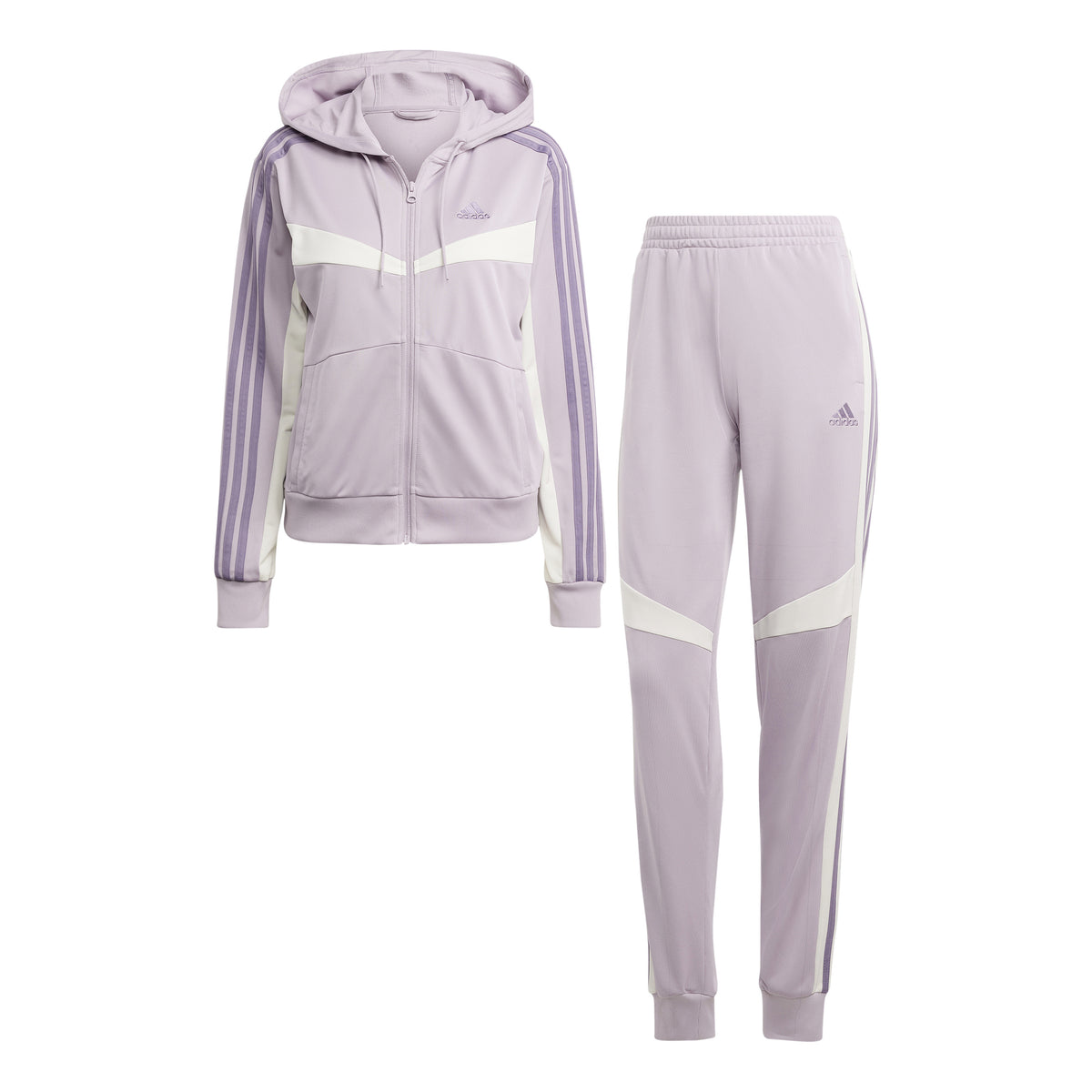 adidas Boldblock Chándal Mujeres - morado, blanco