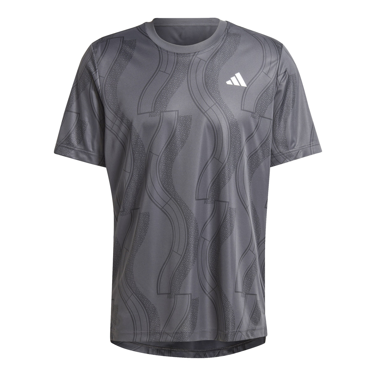 adidas Club Graphic Camiseta de manga corta Hombres - gris oscuro, negro