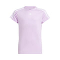 3Stripes Camiseta de manga corta Chicas - rosa, blanco