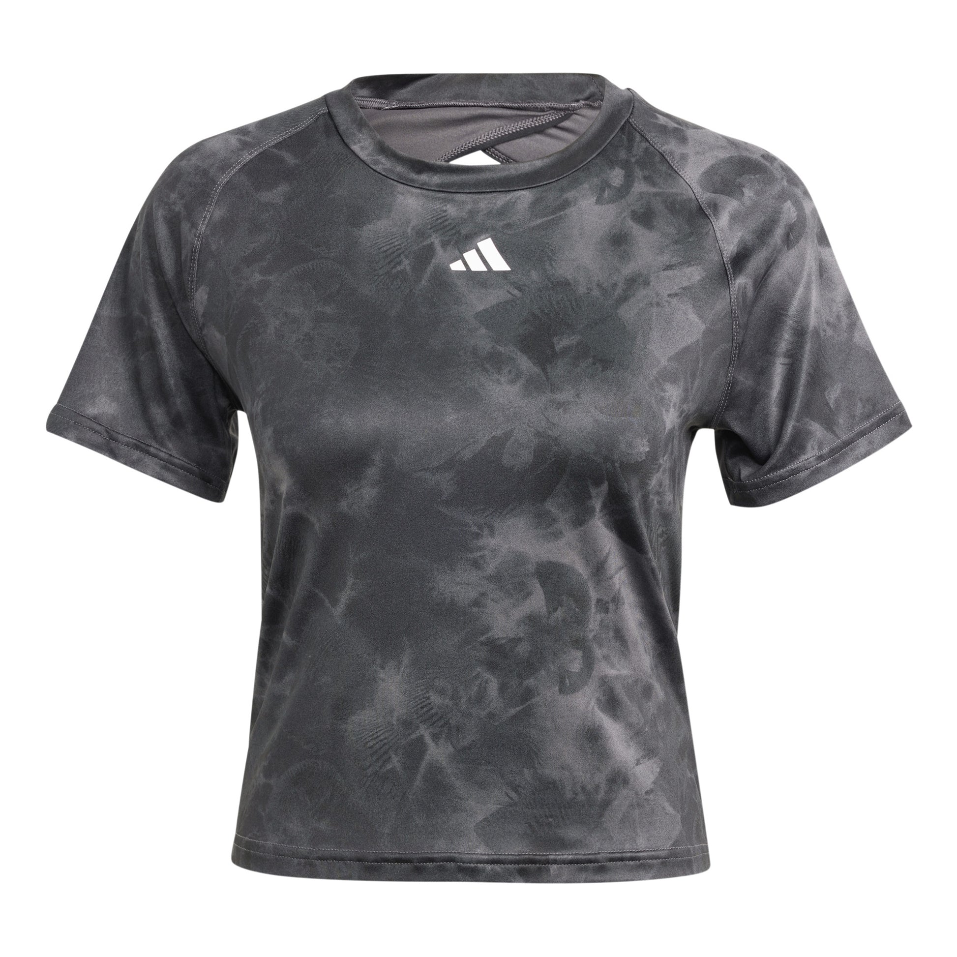 adidas AOP Flower Camiseta de manga corta Mujeres - gris, multicolor