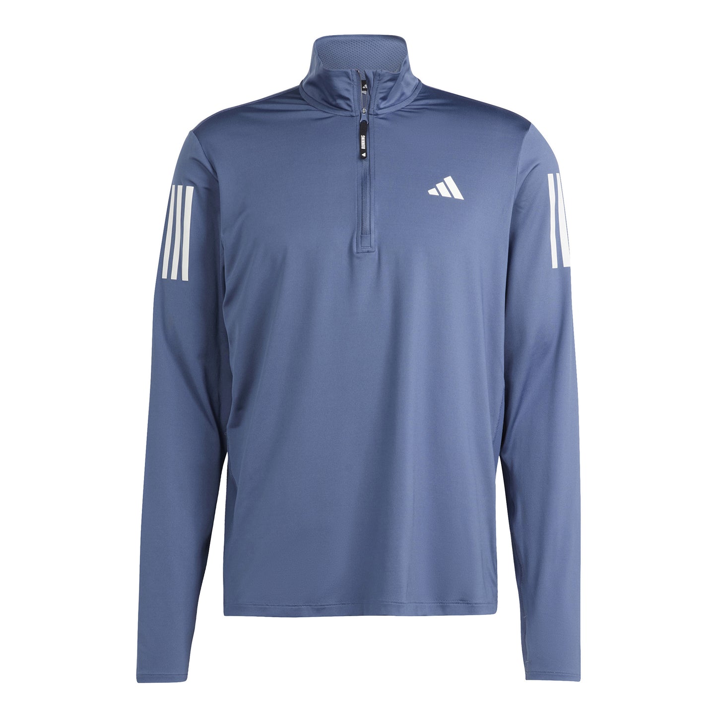 adidas Own The Run B Half-Zip Camiseta de manga larga Hombres - azul-gris,