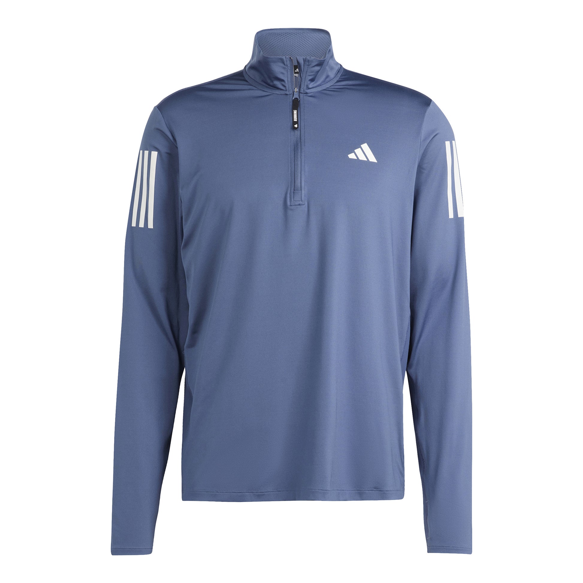 adidas Own The Run B Half-Zip Camiseta de manga larga Hombres - azul-gris,