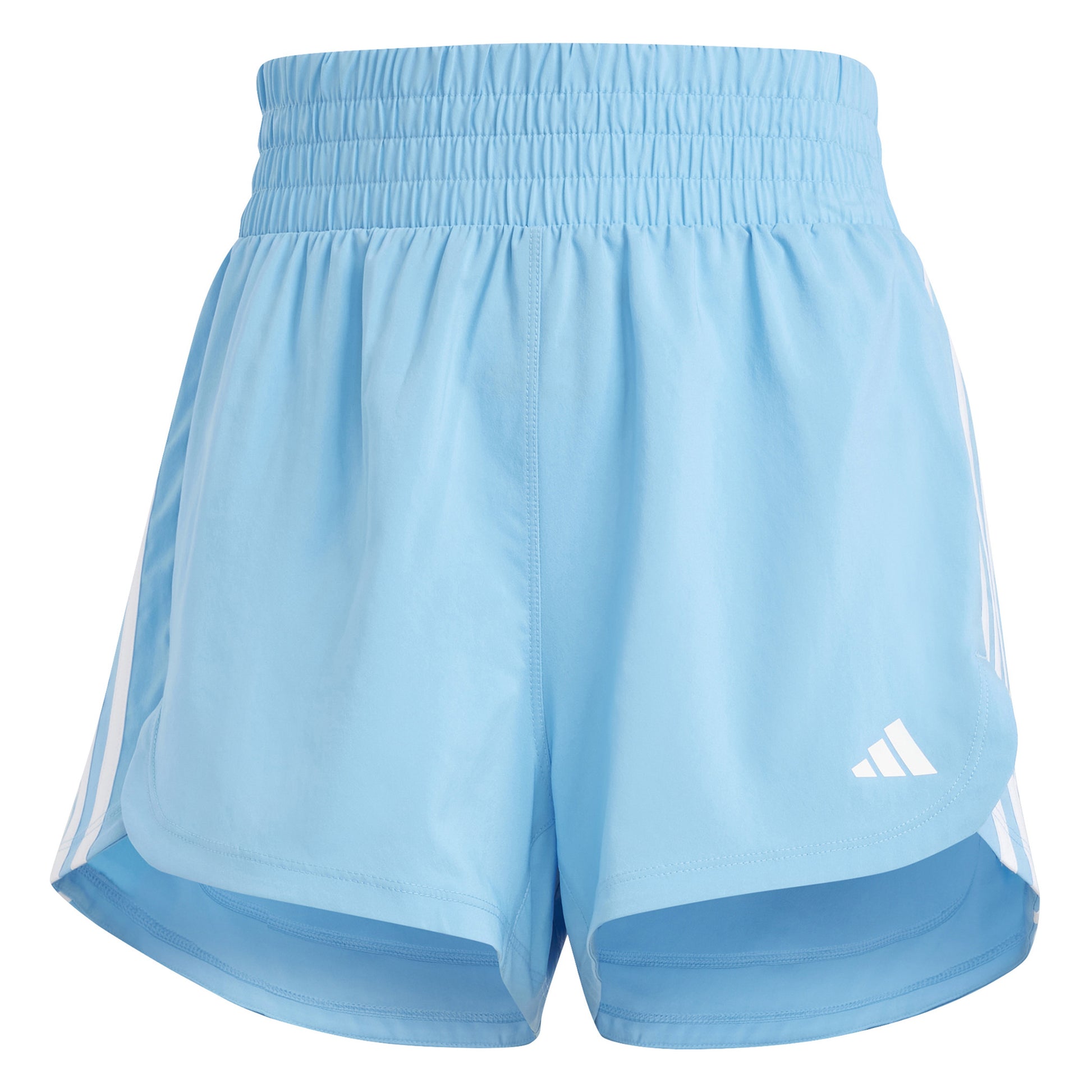 adidas Pacer Woven High Shorts Mujeres - azul,