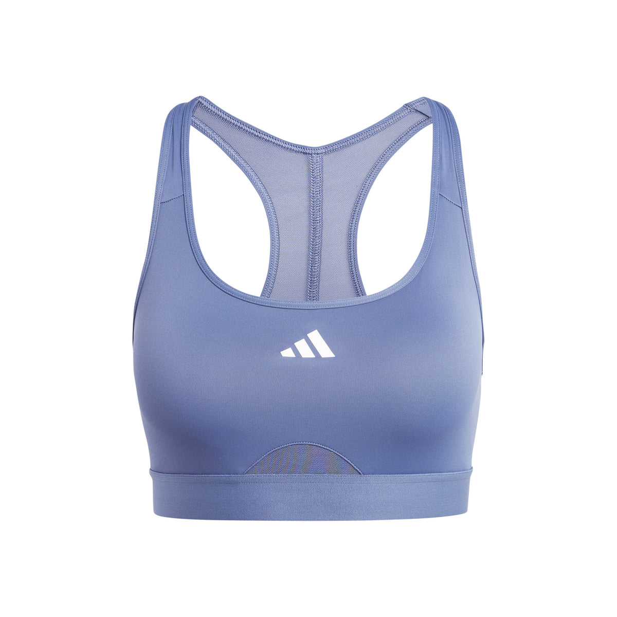 adidas PWRCT Medium Support Sujetador deportivo Mujeres - azul-gris