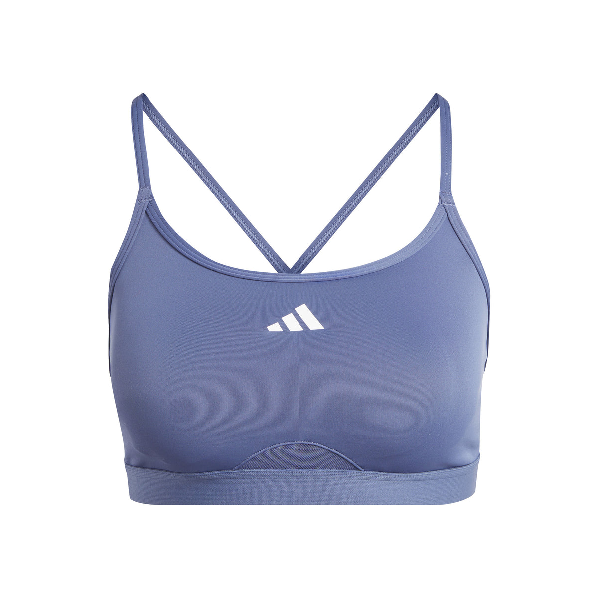adidas Aeroimpact Low Support Sujetador deportivo Mujeres - azul-gris
