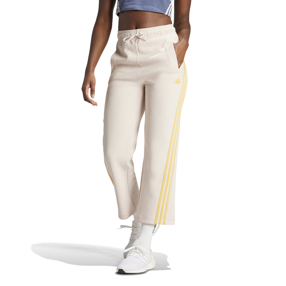 adidas Future Icon 3 Stripes OH Pantalón de entrenamiento Mujeres - beige, amarillo