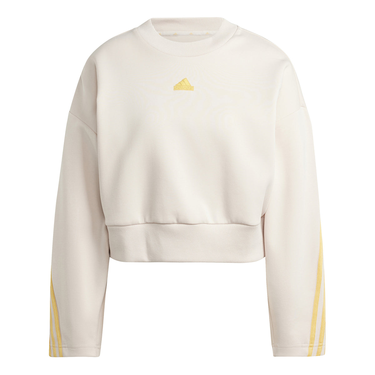 adidas Future Icon 3 Stripes Sudadera Mujeres - beige, amarillo