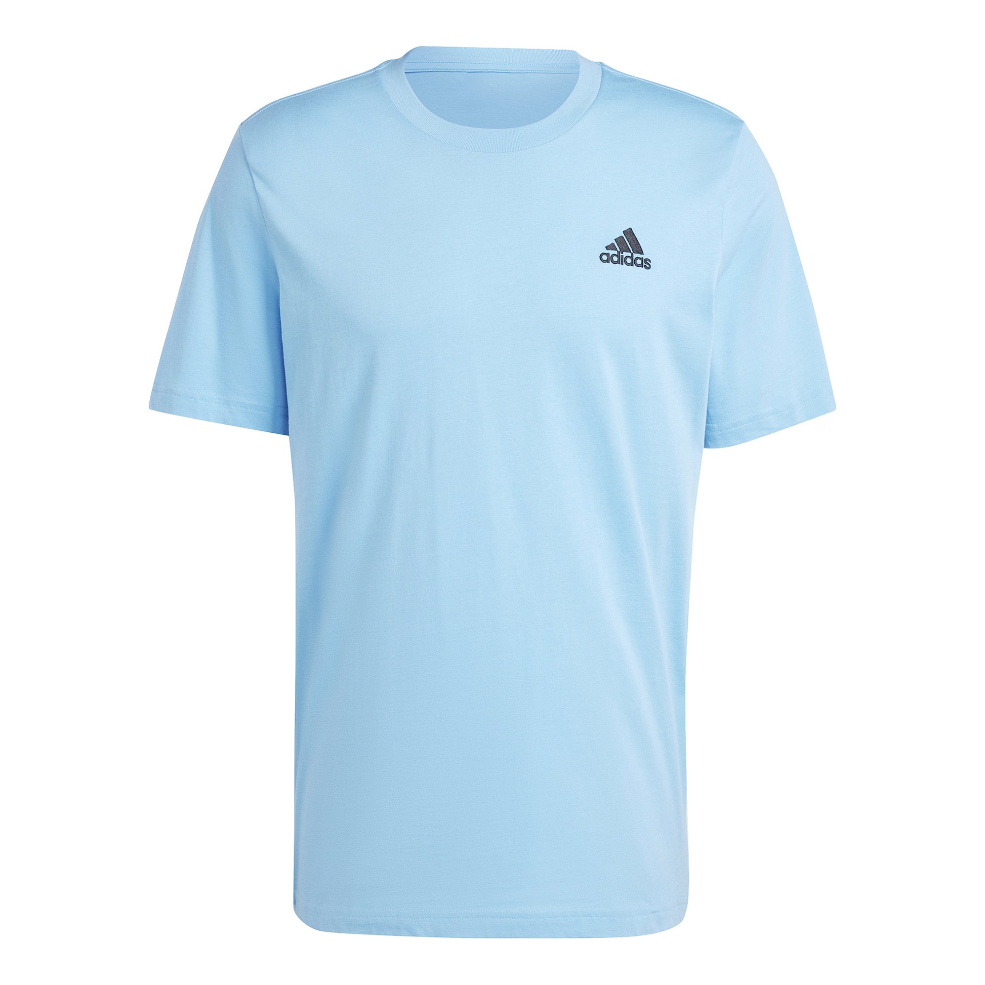 adidas Sleeveless Single Jersey Camiseta de manga corta Hombres - azul claro, negro