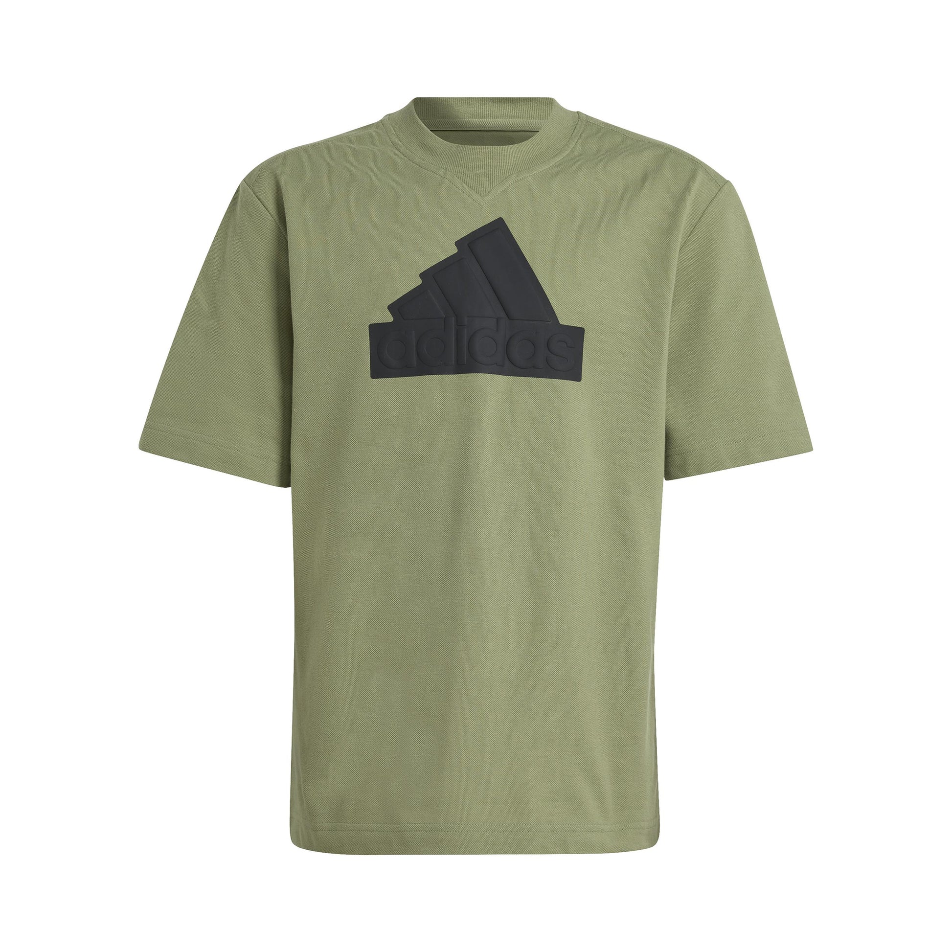 adidas Future Icon Logo Camiseta de manga corta Niños - salvia, negro