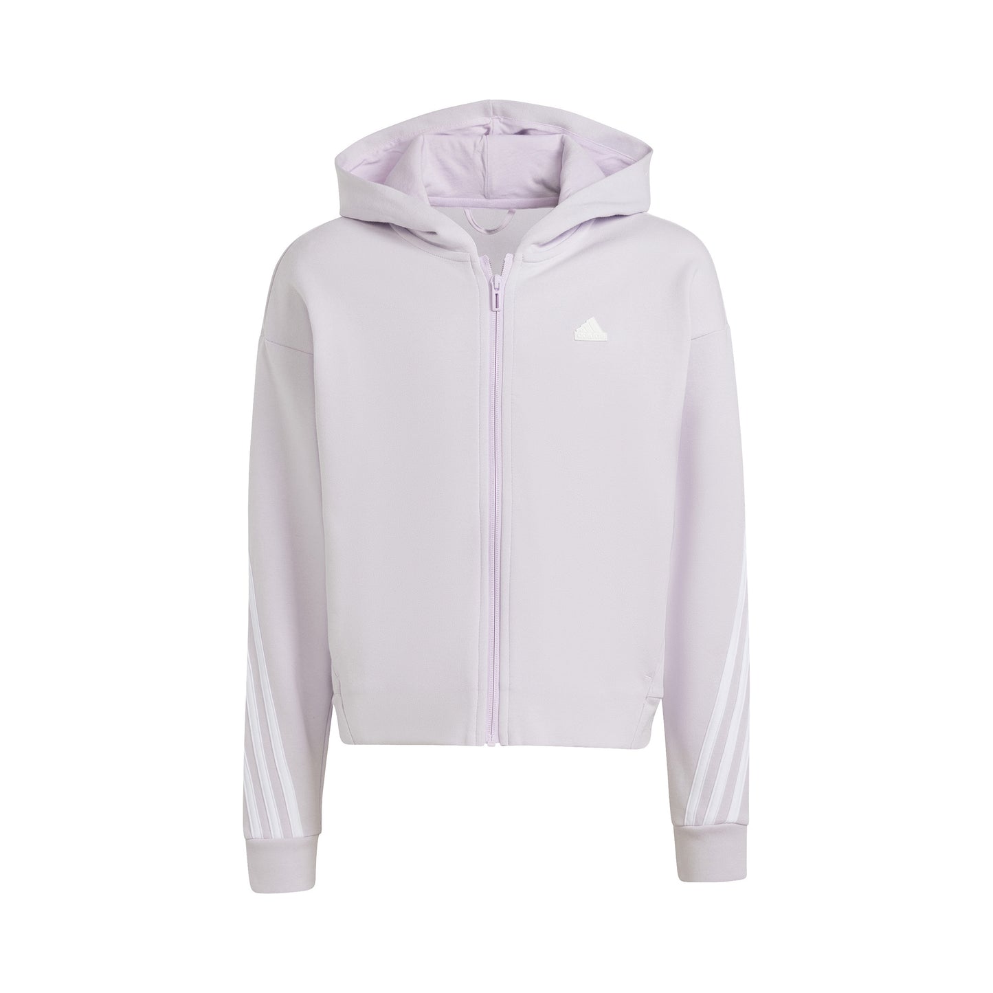 adidas Future Icon 3Stripes Sudadera con cremallera Chicas - morado, blanco