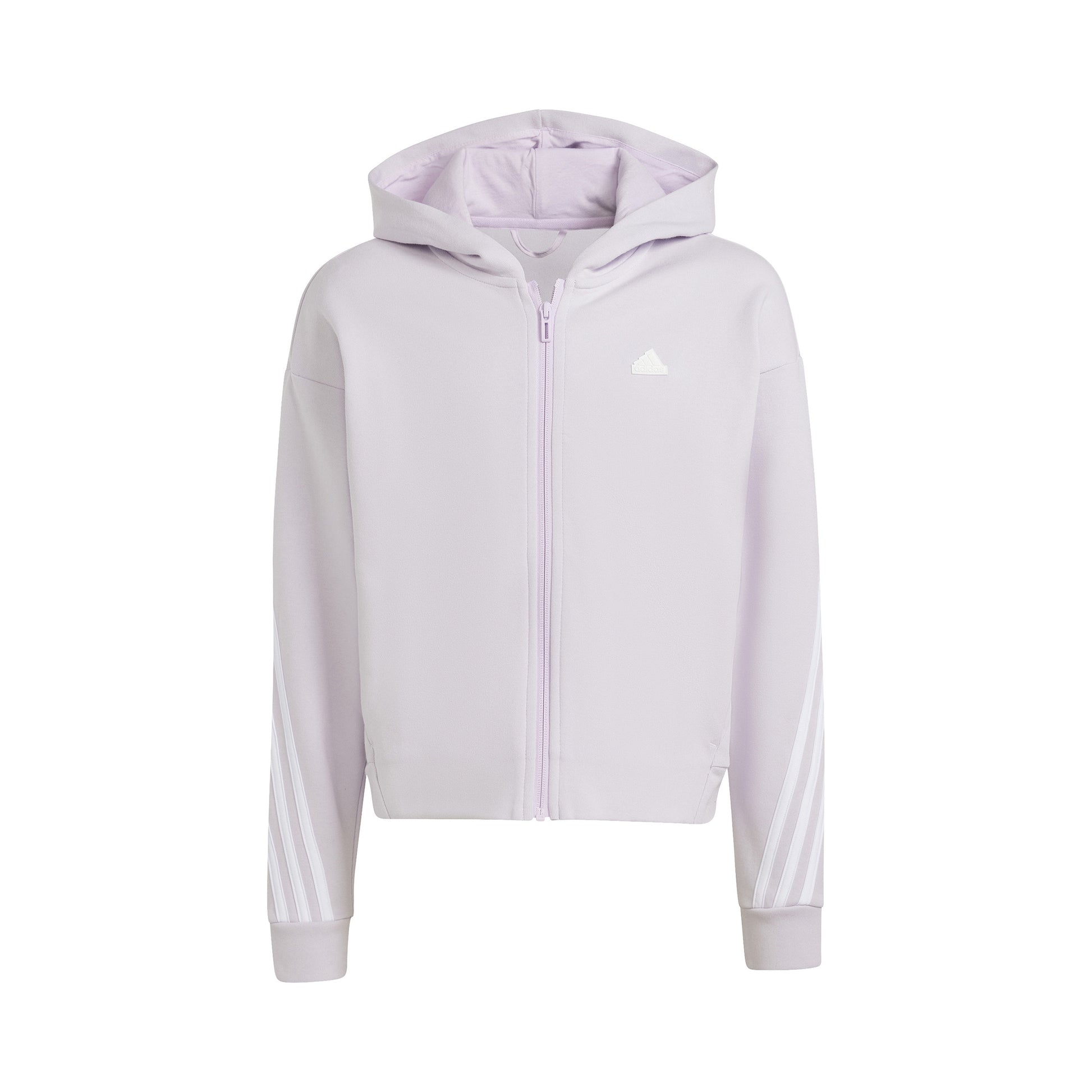adidas Future Icon 3Stripes Sudadera con cremallera Chicas - morado, blanco