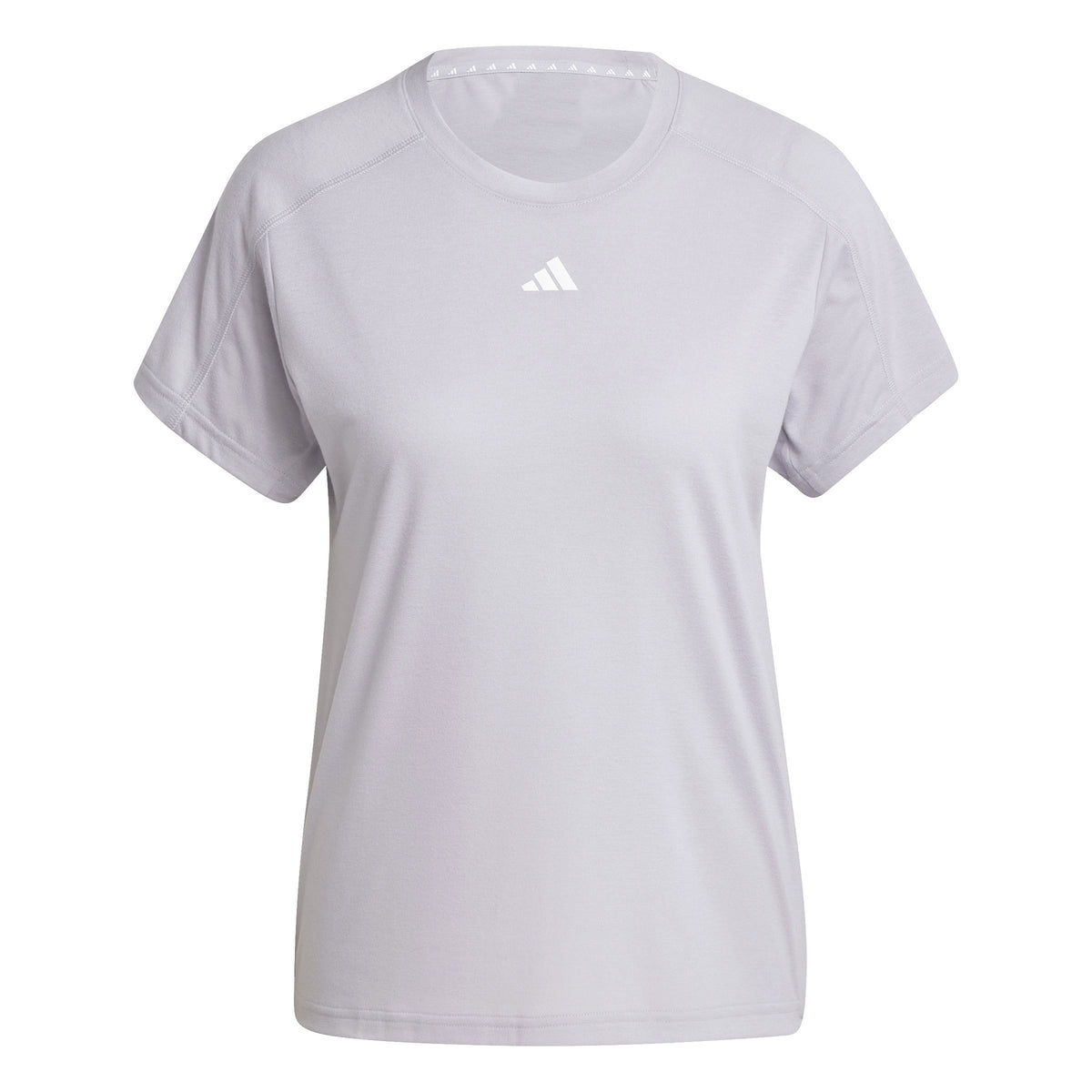 adidas Essentials Crew Camiseta de manga corta Mujeres - gris claro,