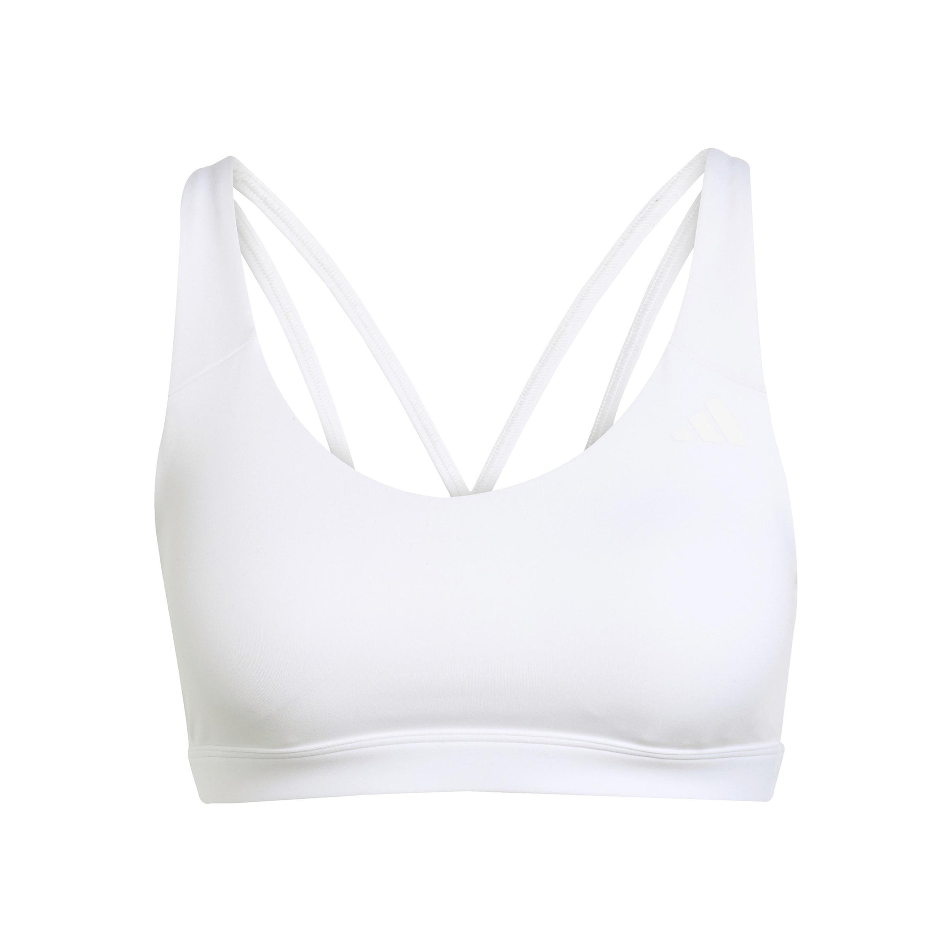 adidas All Me Essentials Mid Support Sujetador deportivo Mujeres - blanco