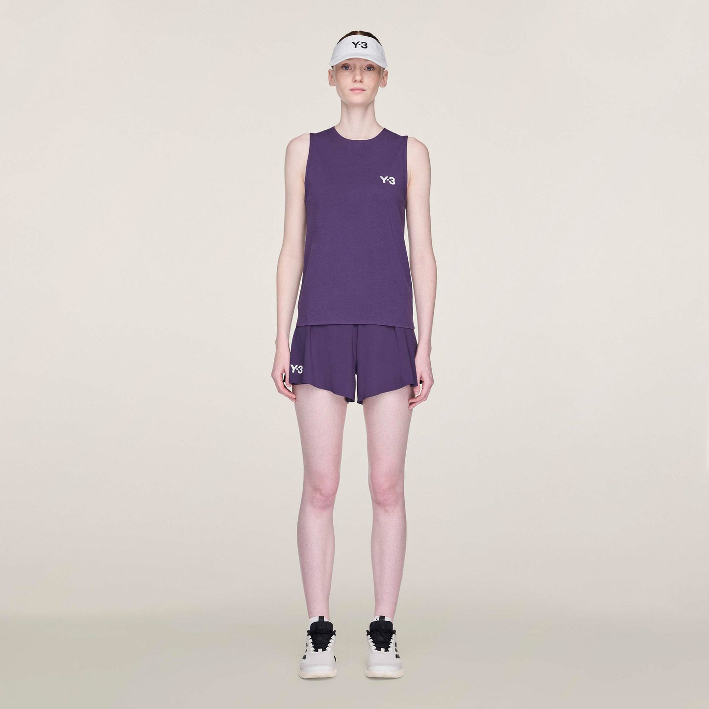 adidas Y-3 Match Shorts Mujeres-Lila