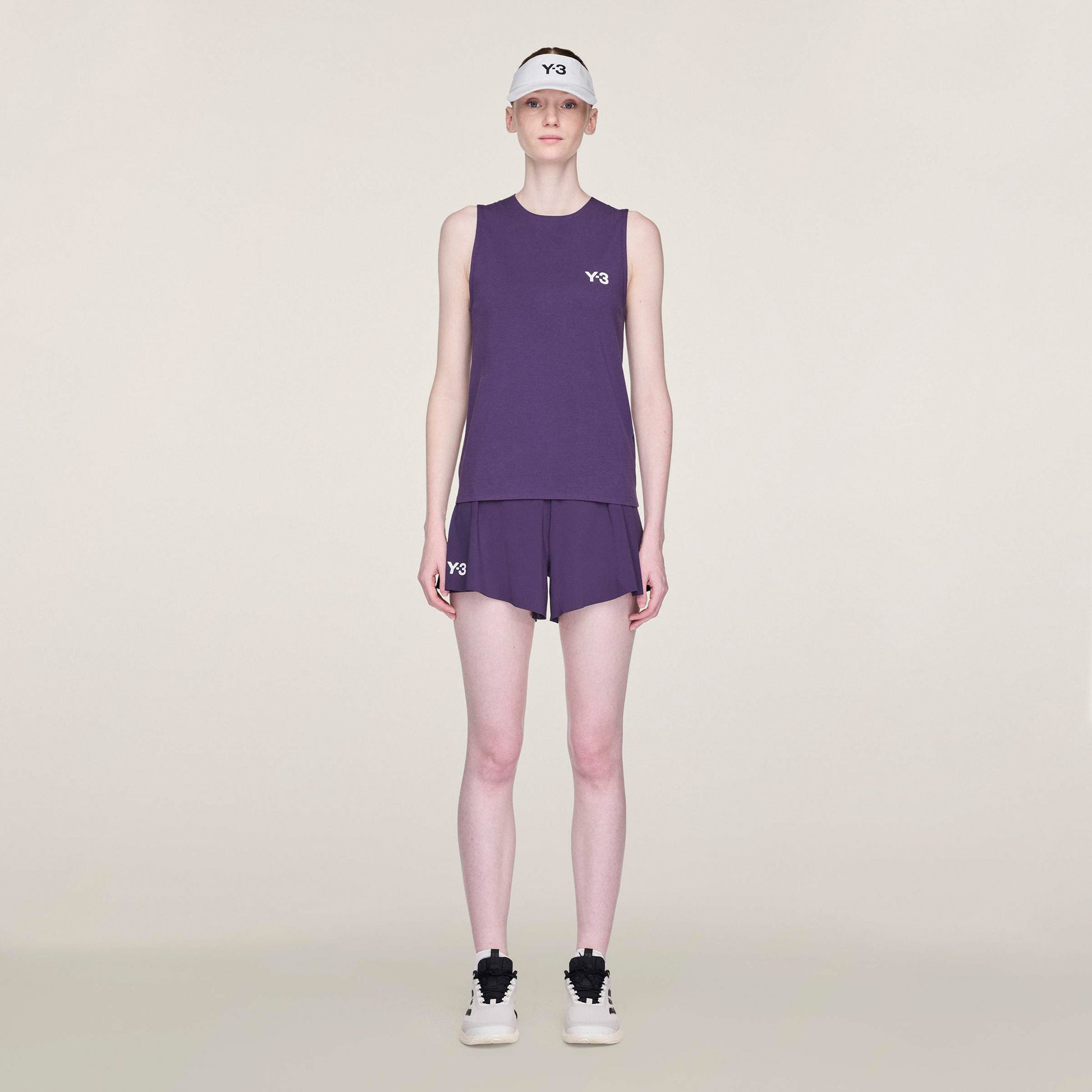 adidas Y-3 Match Shorts Mujeres-Lila