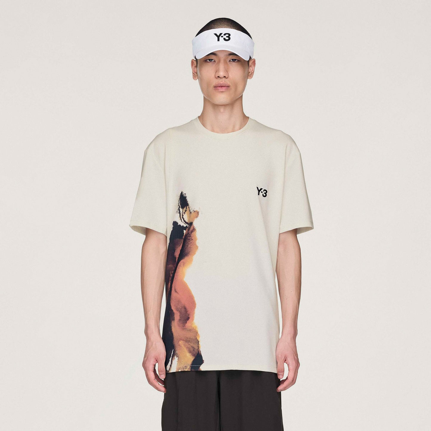 adidas Y-3 Camiseta De Manga Corta Hombres-Crema,Multicolor