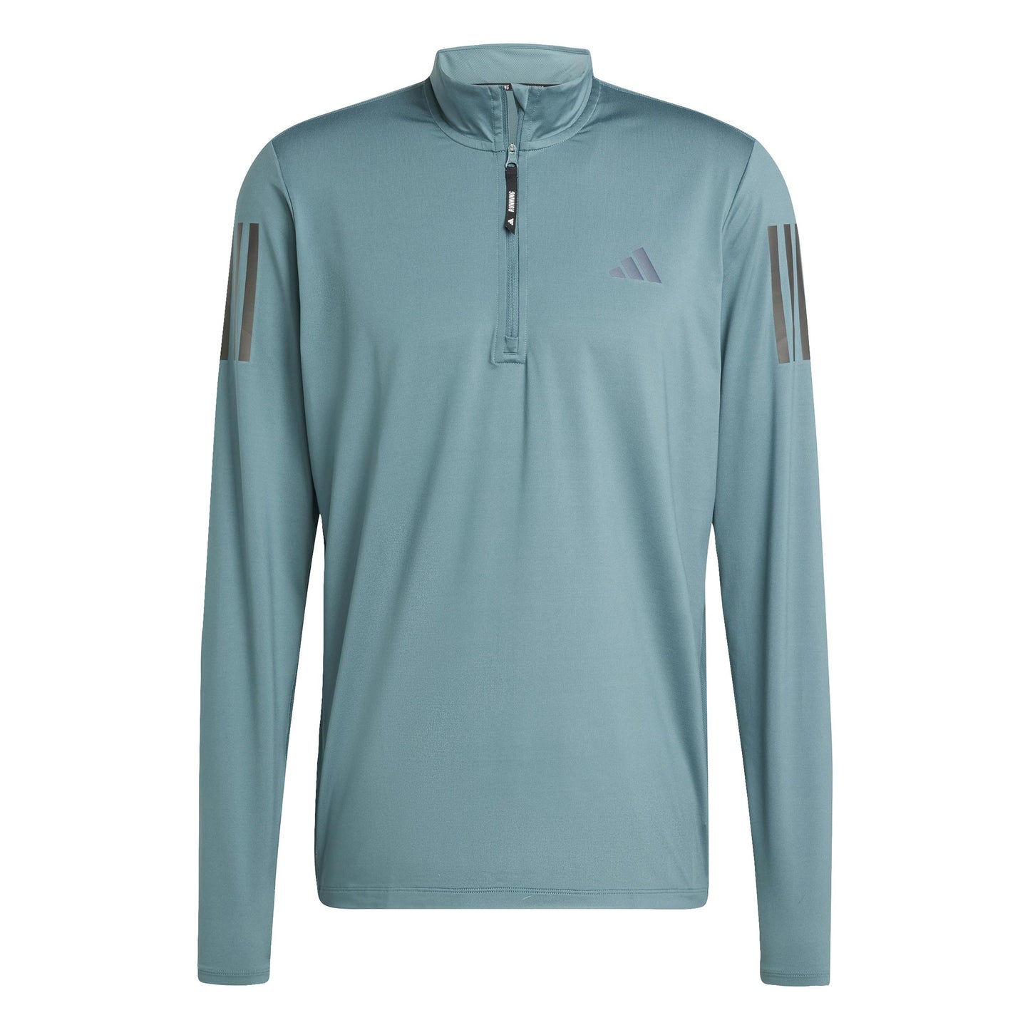 adidas Own The Run Half-Zip Camiseta De Running Hombres-Verde Oscuro
