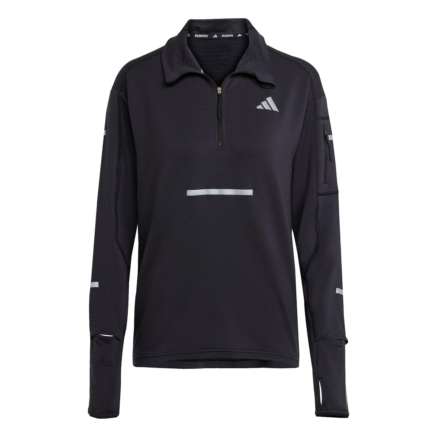 adidas adi365 Warm Half-Zip Camiseta de running Mujeres-negro