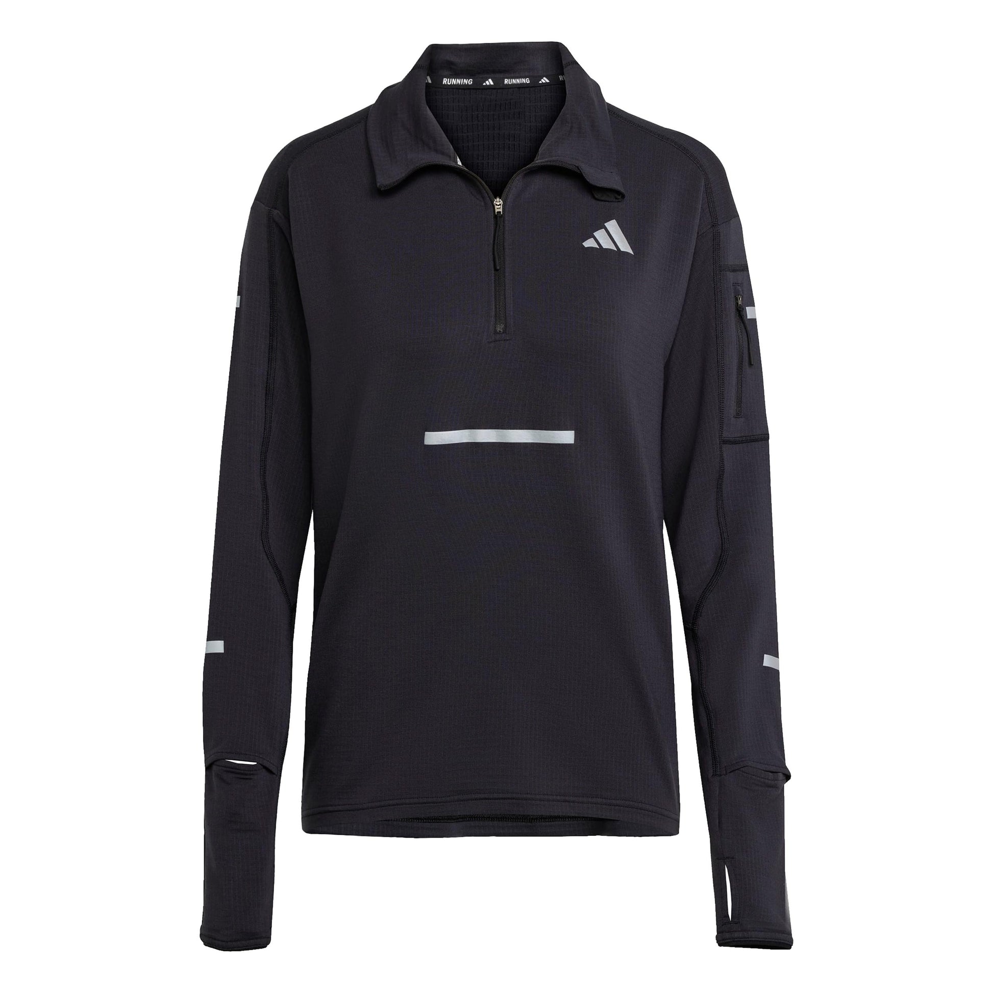 adidas adi365 Warm Half-Zip Camiseta de running Mujeres-negro
