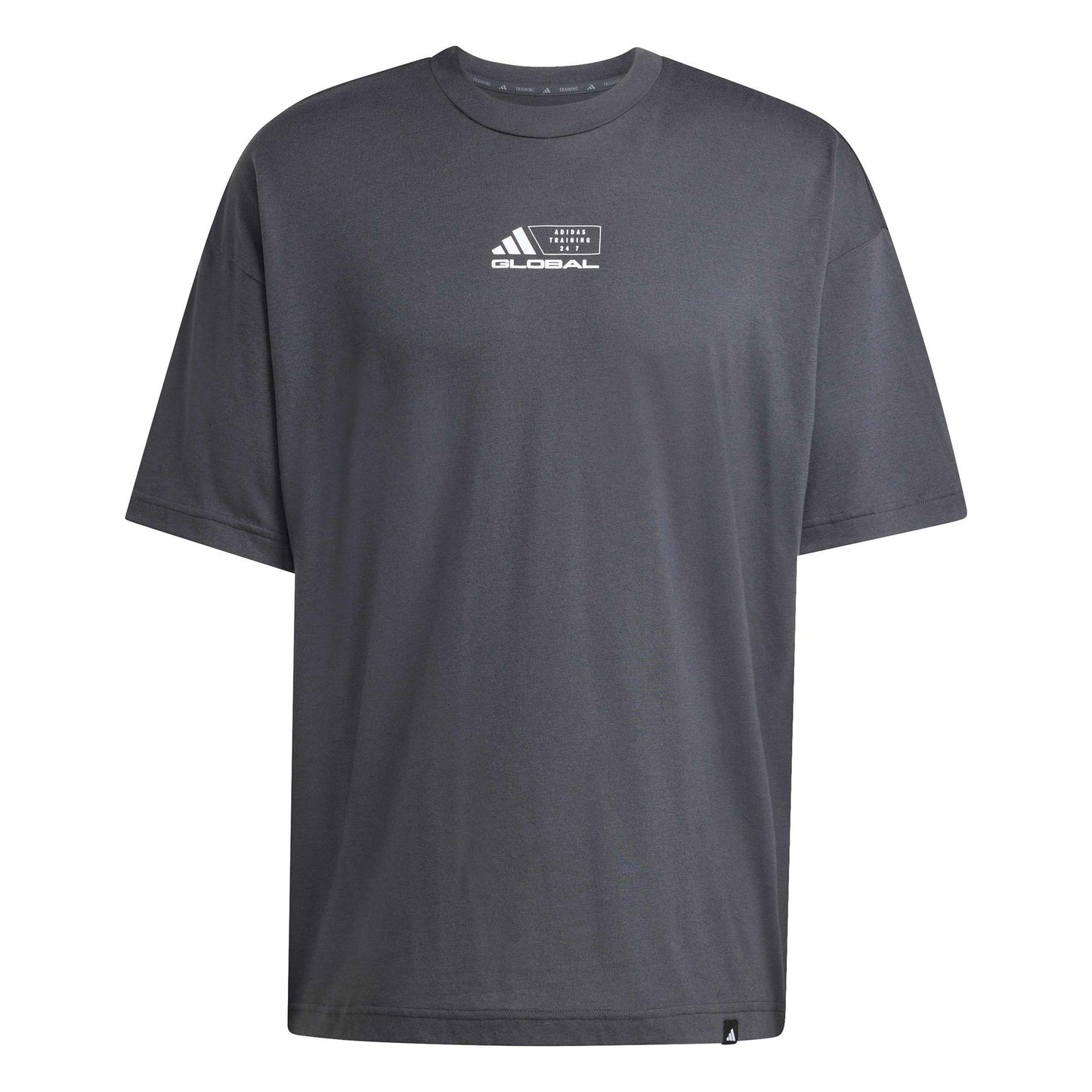 adidas GFX Glob Camiseta de manga corta Hombres-gris oscuro
