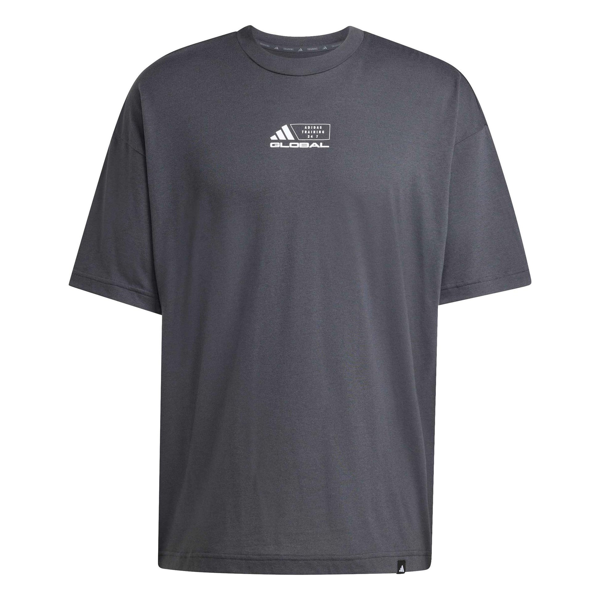 adidas GFX Glob Camiseta de manga corta Hombres-gris oscuro