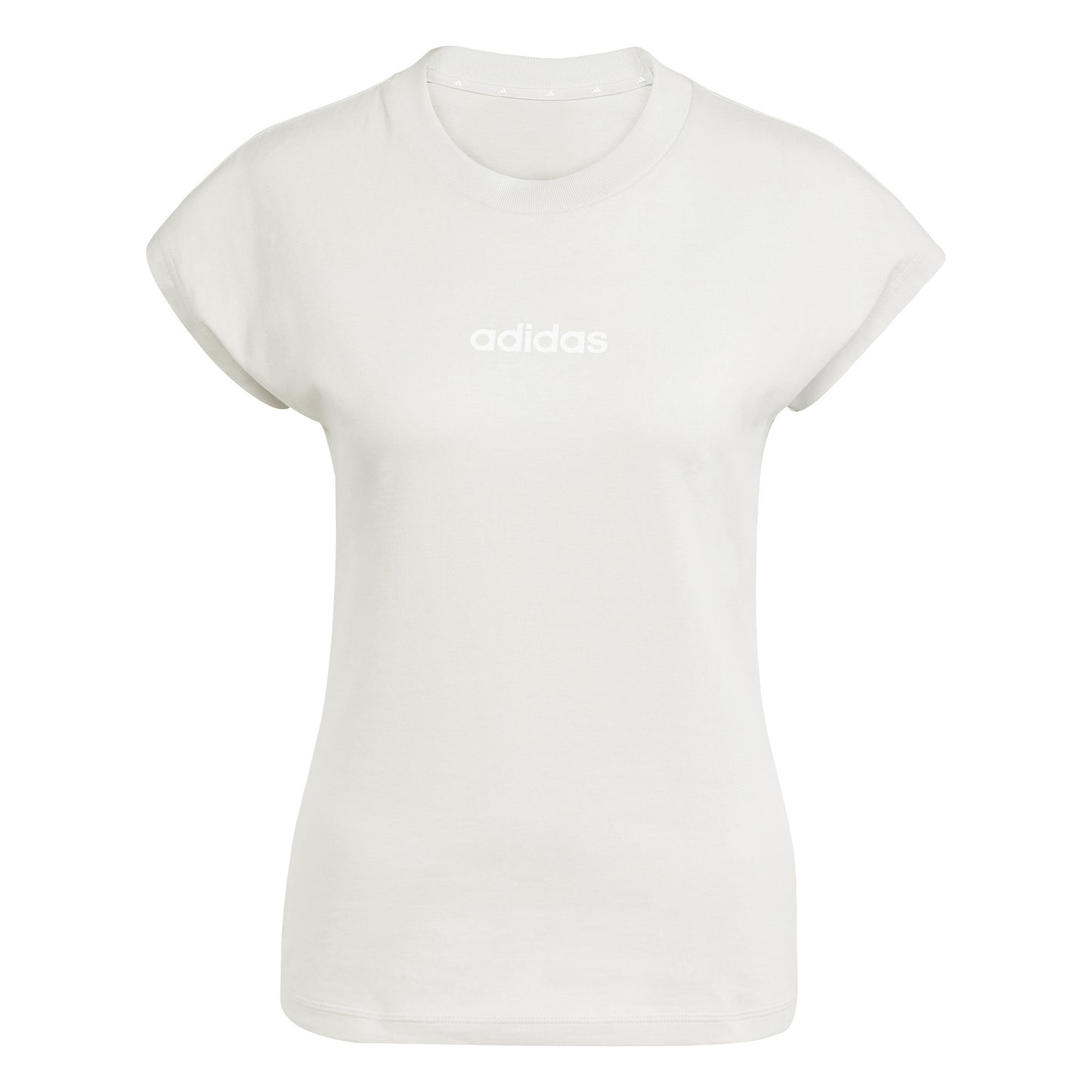 adidas Essentials Linear Camiseta de manga corta Mujeres - gris,