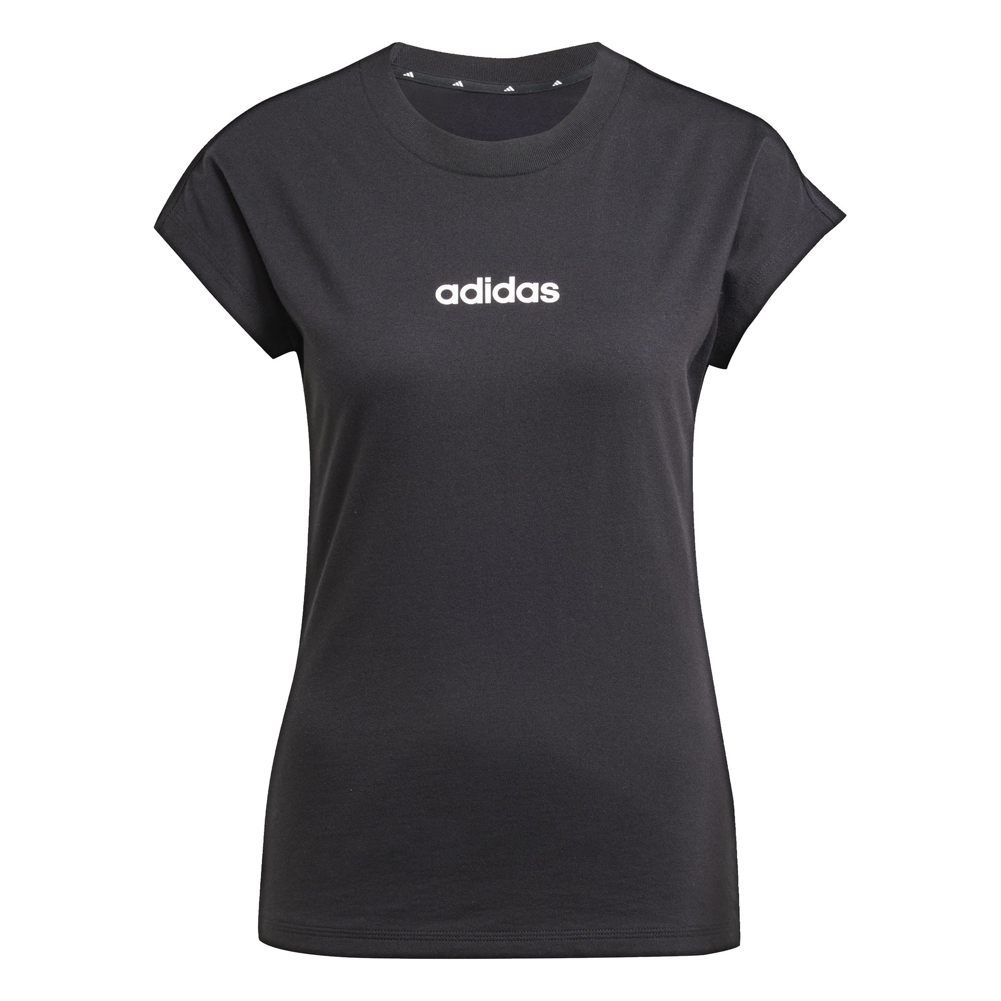 adidas Essentials Linear Camiseta De Manga Corta Mujeres-Negro