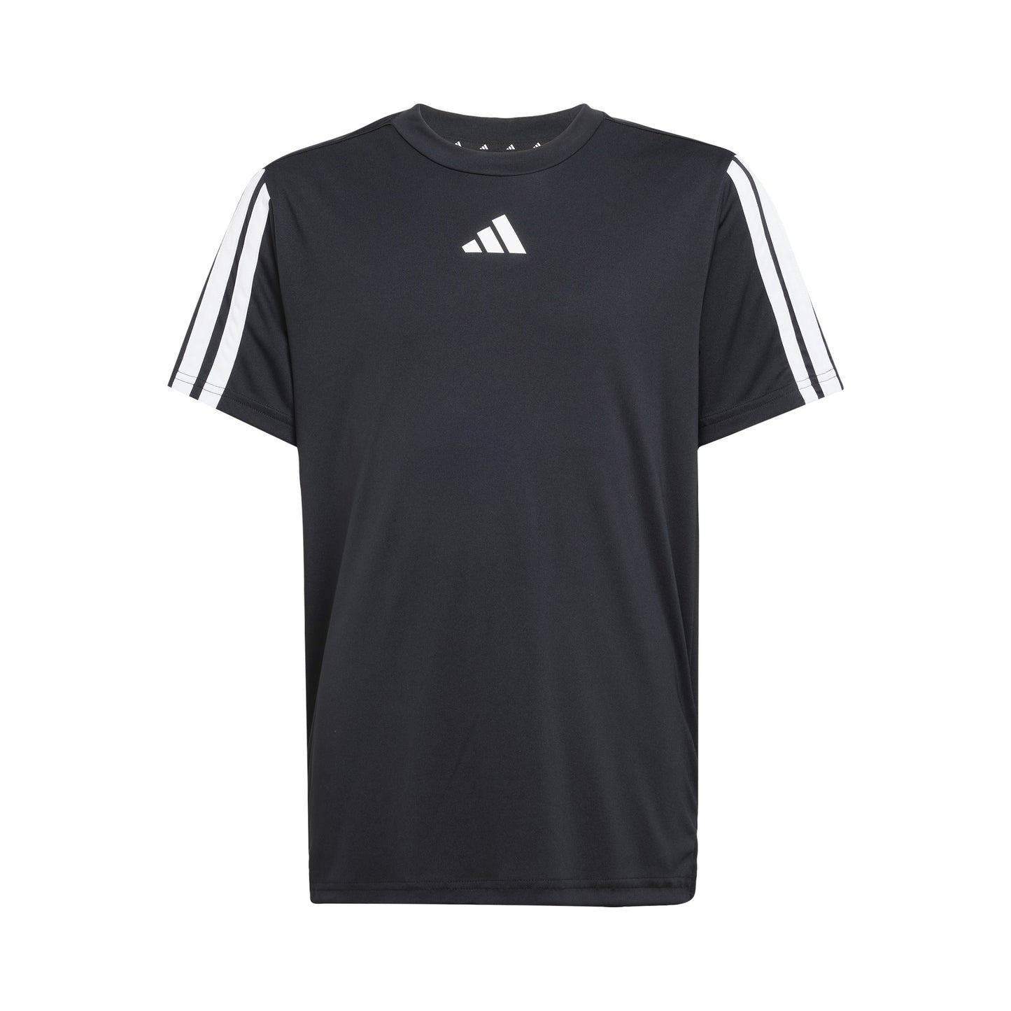 adidas Training Essentials 3 Stripes Camiseta De Manga Corta Niños-Negro,Blanco