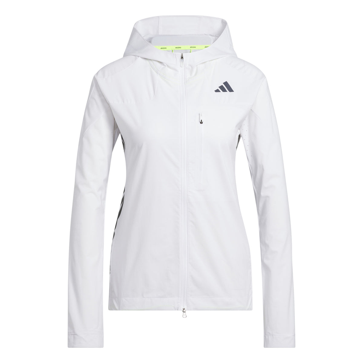 adidas Adizero Chaqueta Para Correr Mujeres-Blanco