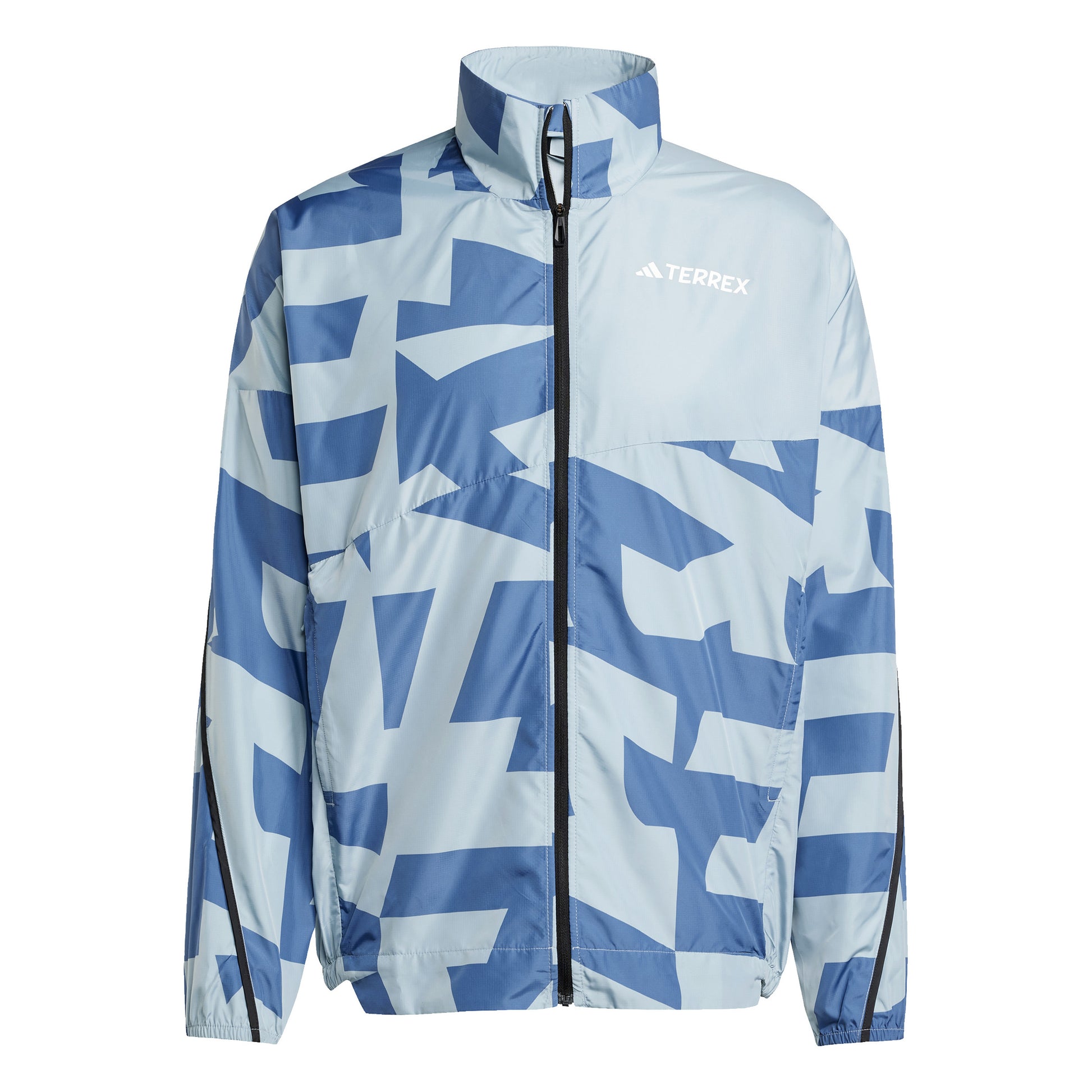 adidas Terrex MT Wind Chaqueta Para Correr Hombres-Azul Claro,Azul-gris