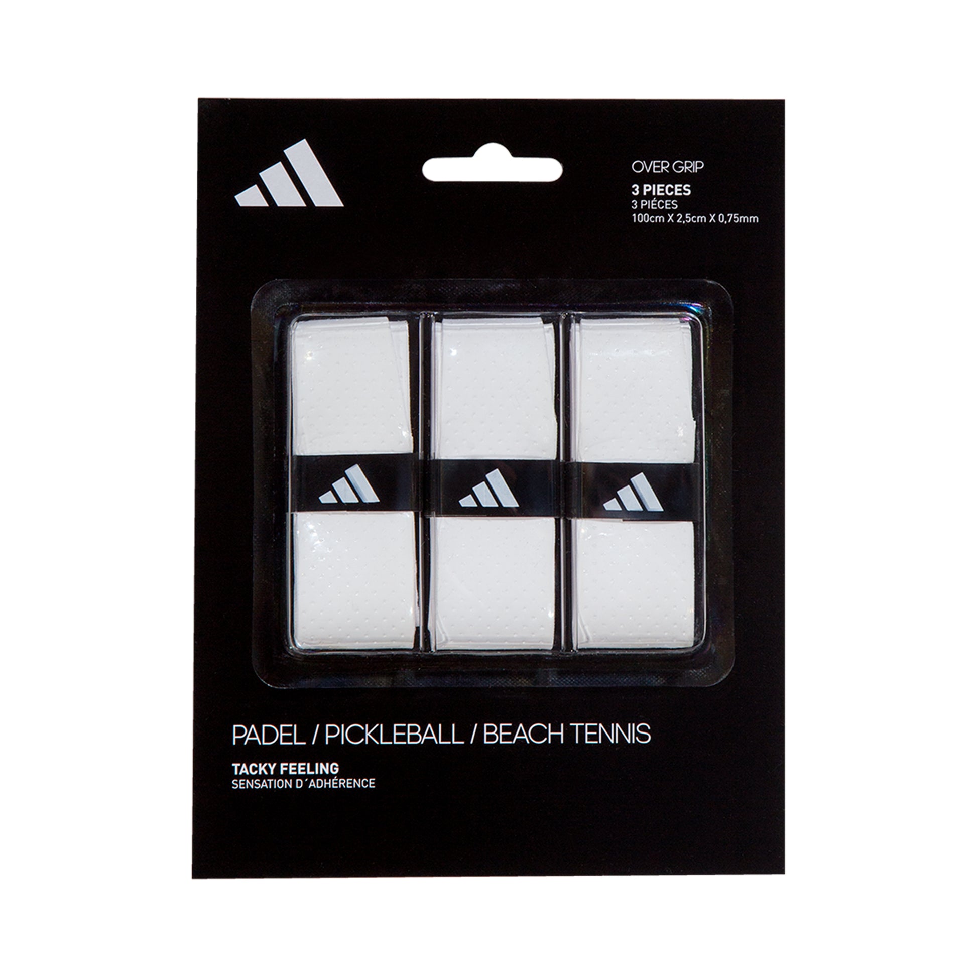 adidas Padel Overgrip Pack De 3-Blanco