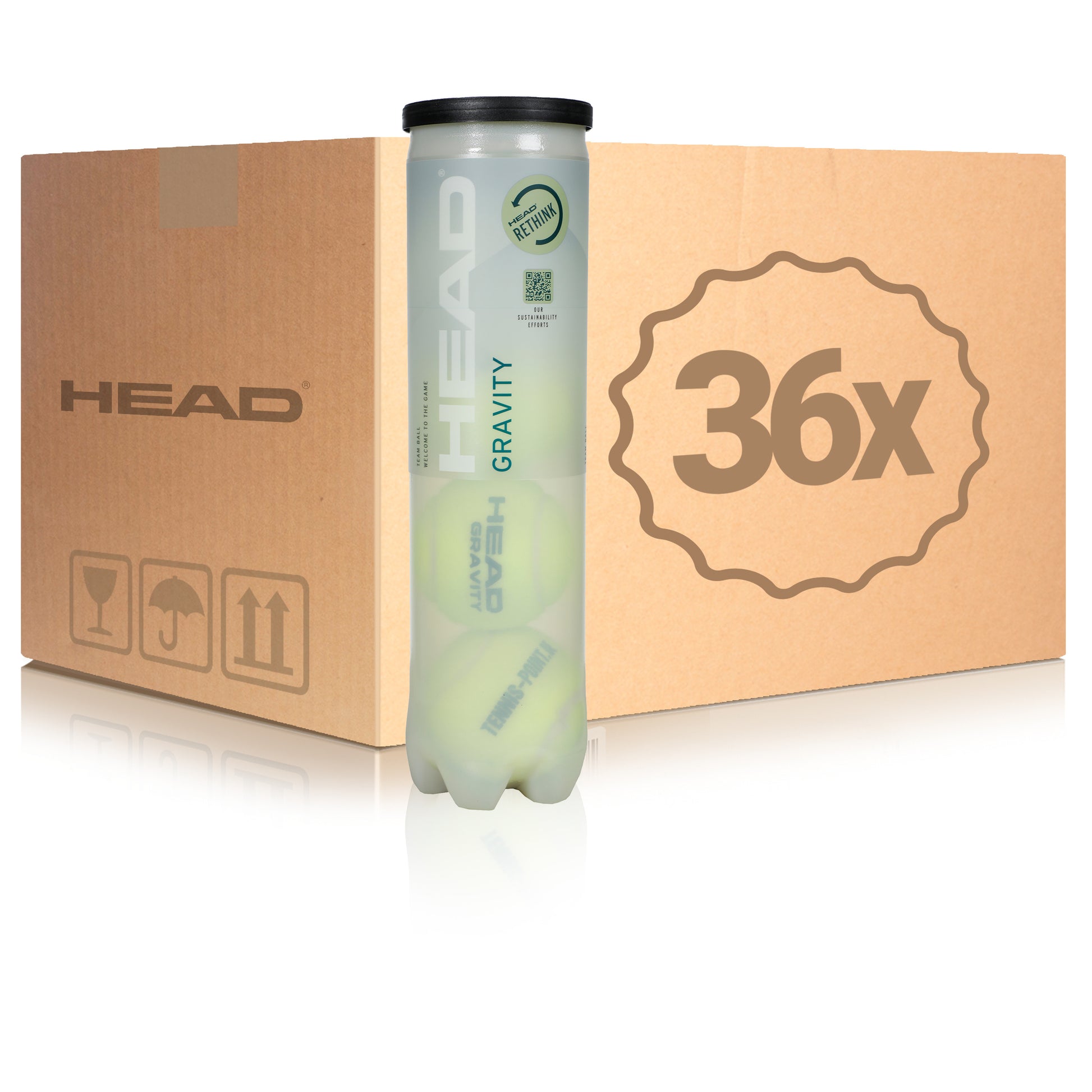 HEAD 36 botes de 4 pelotas Gravity