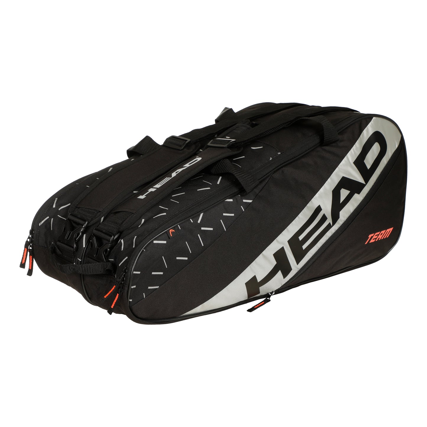 HEAD Team Racquet Bag L Raquetero-Negro,Gris