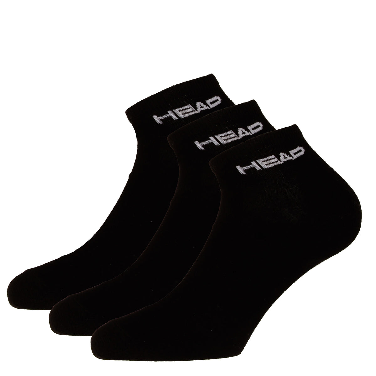 HEAD Sneaker Calcetines de tenis Pack de 3 Unisex - negro,