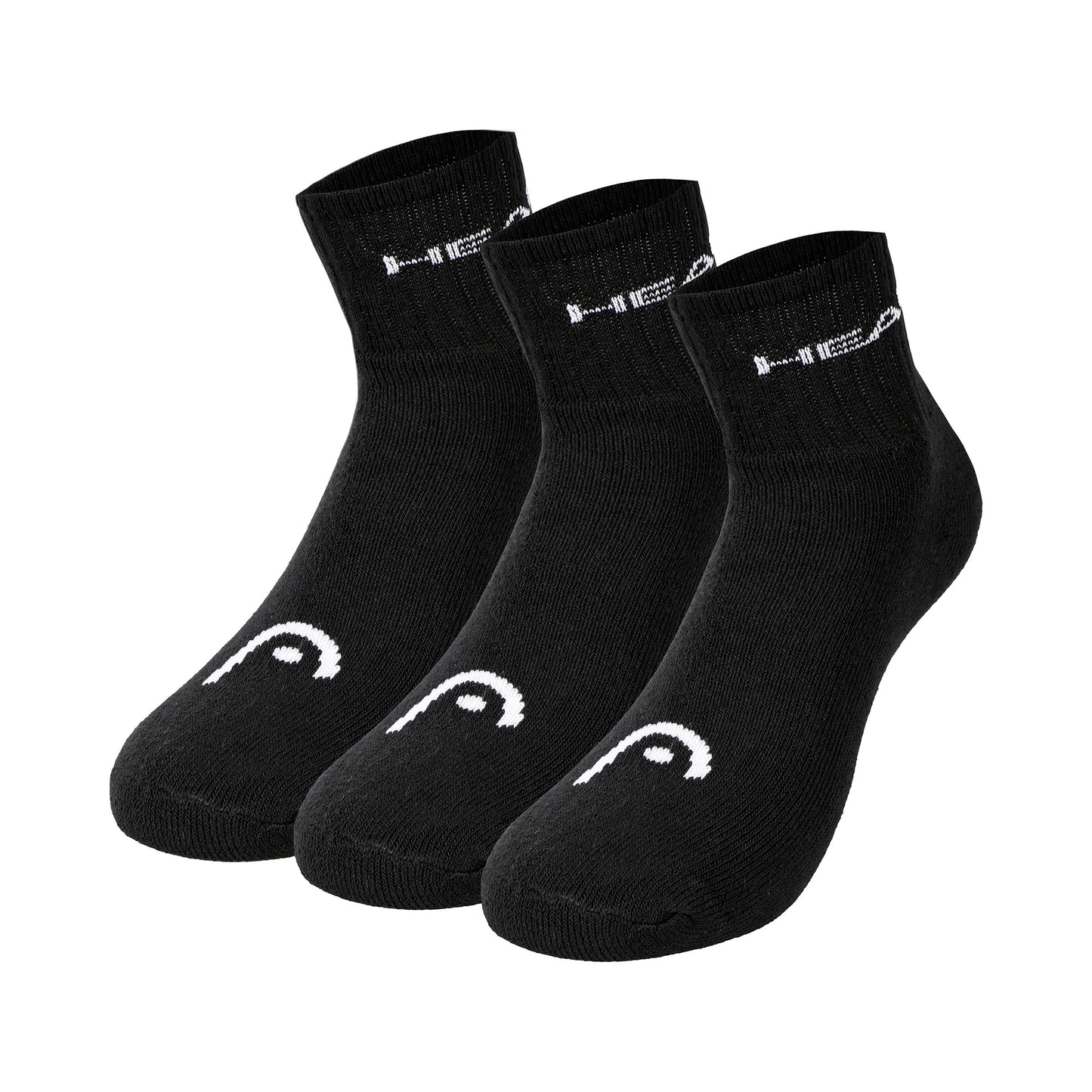 HEAD Short Crew Calcetines de tenis Unisex - negro,