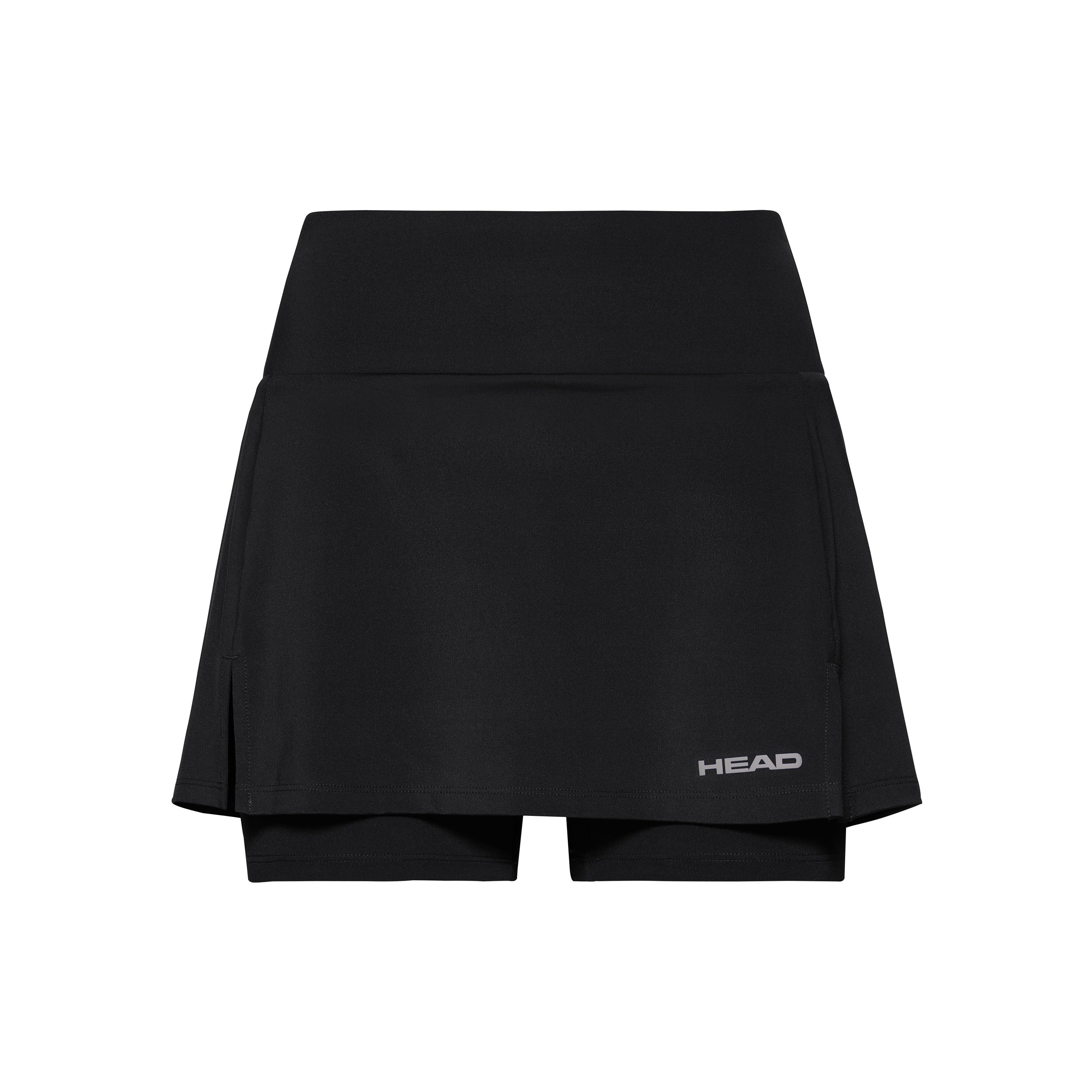 HEAD Club Basic Falda Mujeres-Negro,Plateado