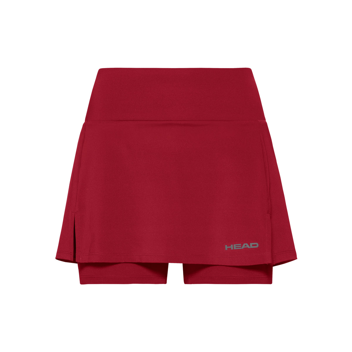 HEAD Club Basic Falda Chicas - rojo, plateado