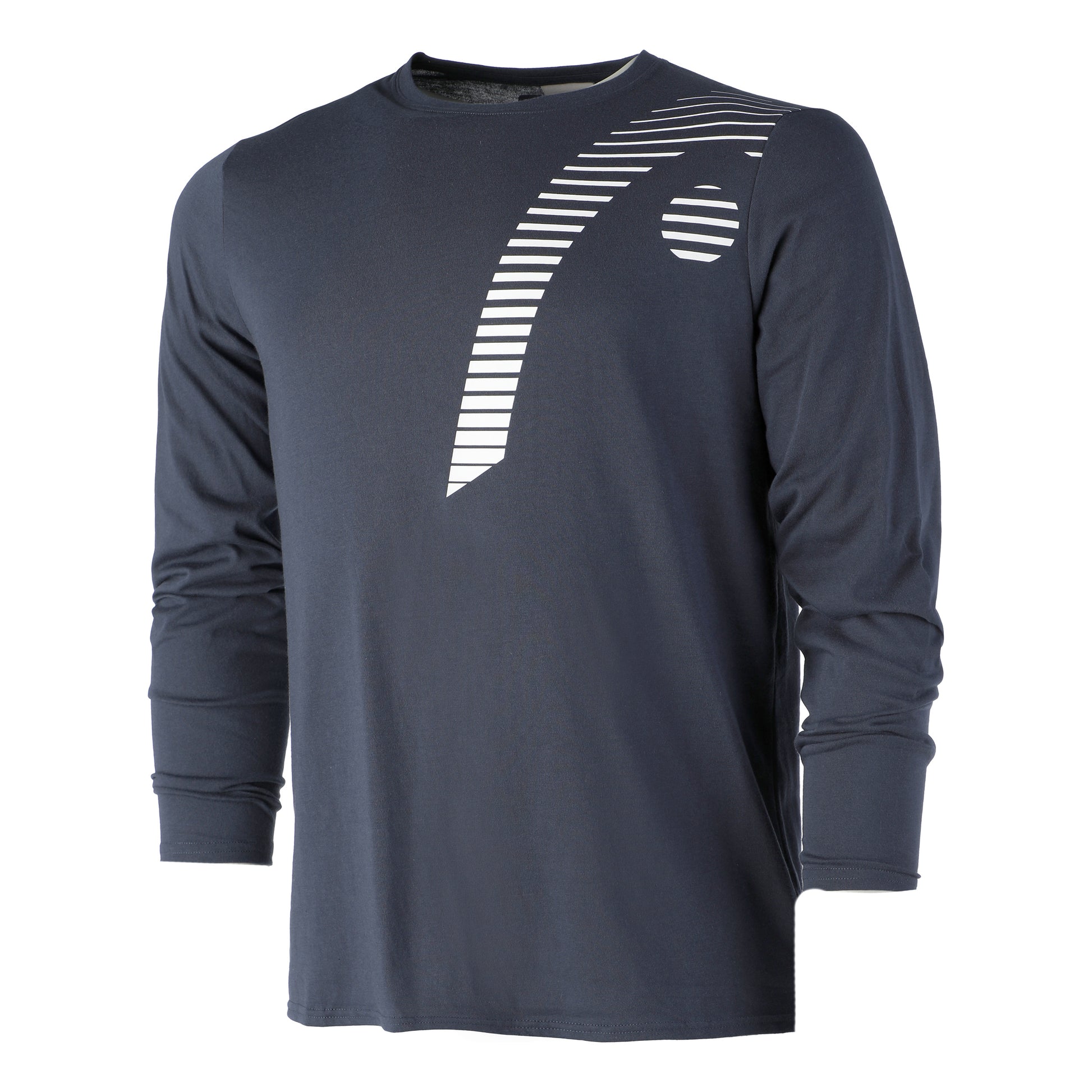 HEAD Club 22 Camiseta de manga larga Hombres - azul oscuro, blanco