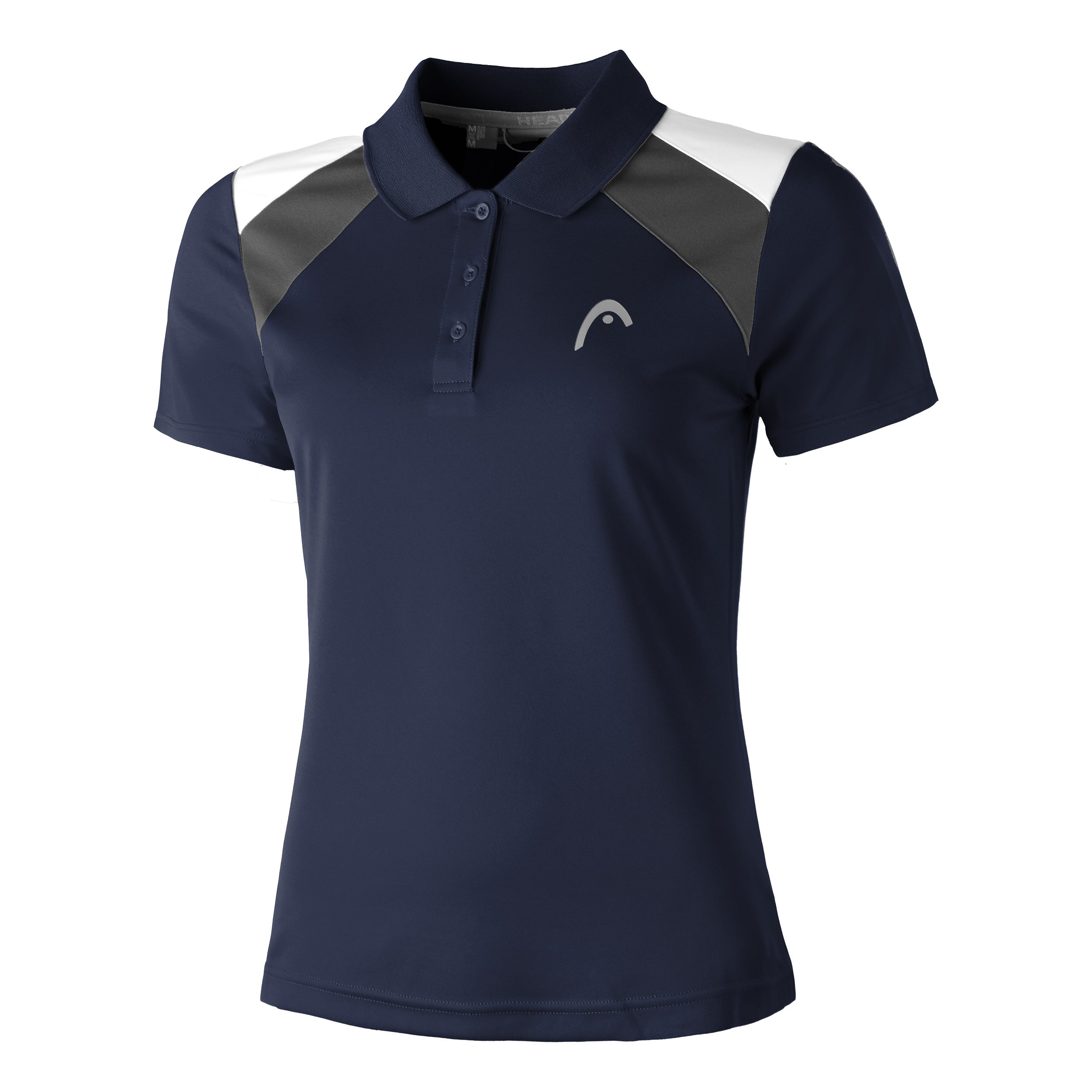 HEAD Club 22 Polo Mujeres - azul oscuro, gris