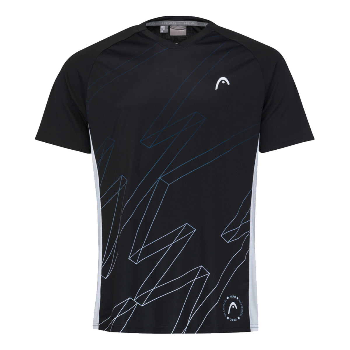 HEAD Play Tech Camiseta de manga corta Hombres - negro, blanco