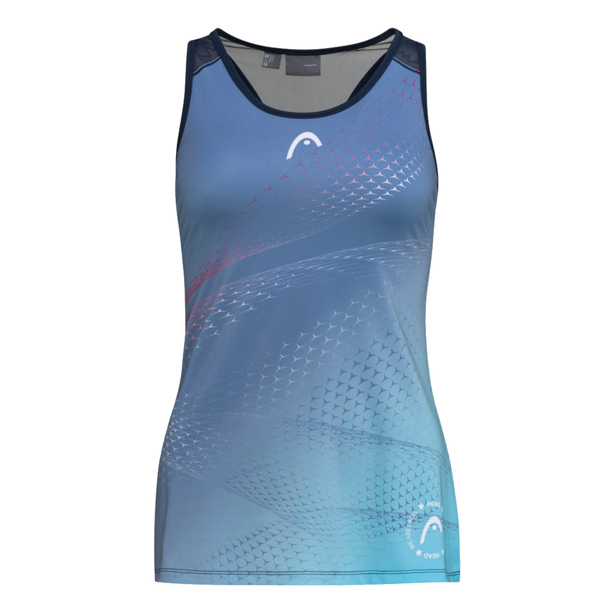 HEAD Play Tech Camiseta de tirantes Mujeres - azul claro, blanco