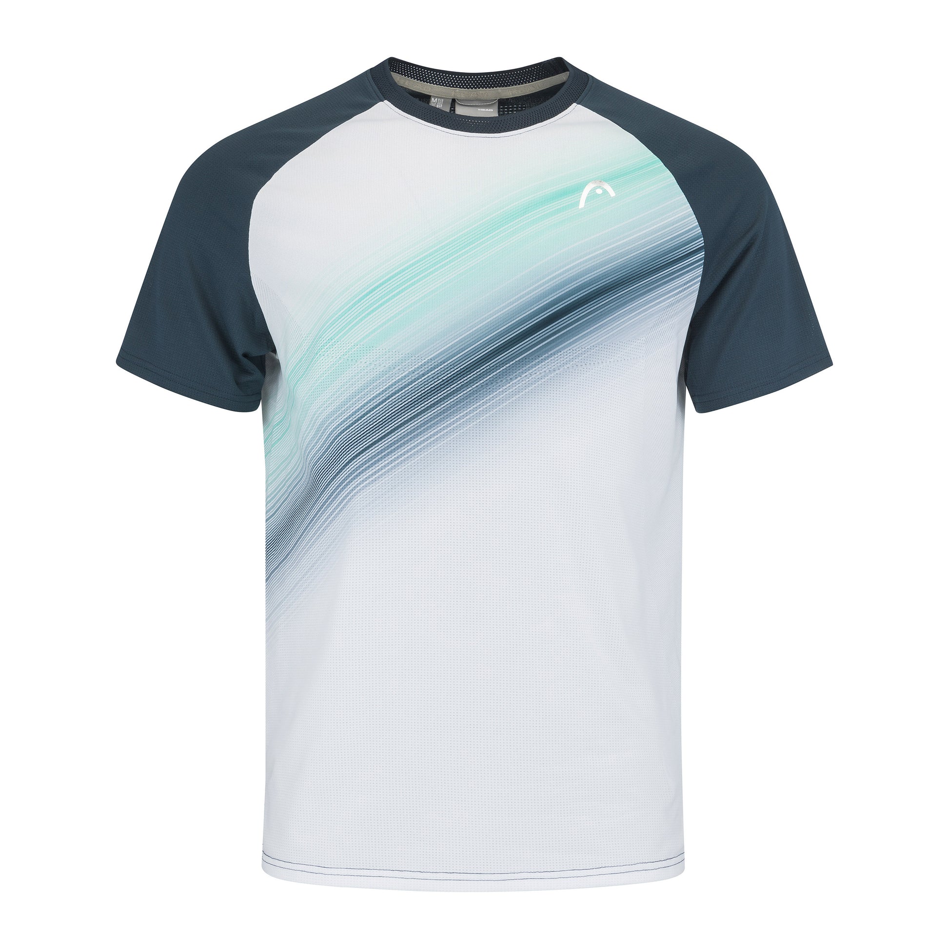 HEAD Performance Camiseta de manga corta Hombres - blanco, azul oscuro