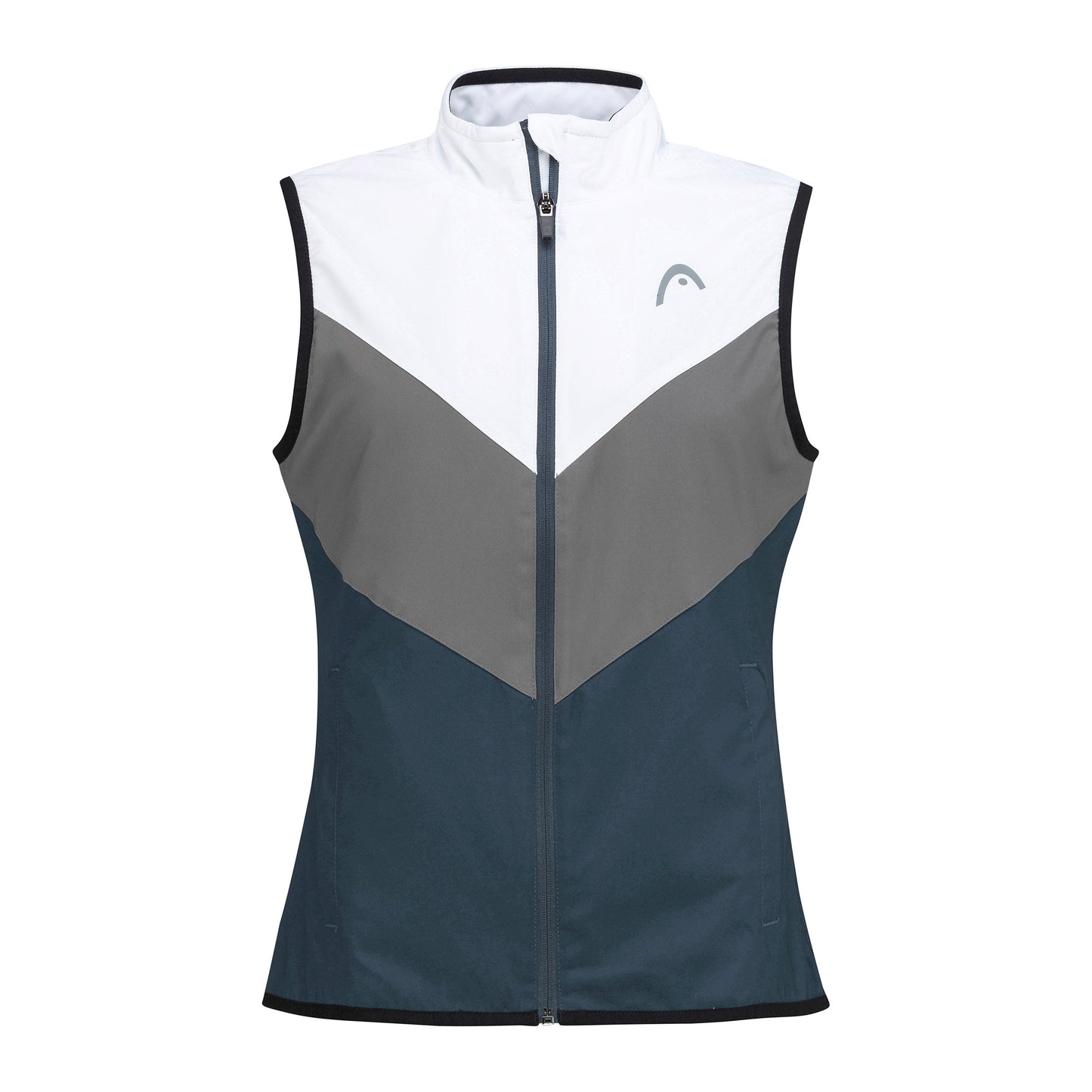 HEAD Club 22 Chaleco Mujeres - azul oscuro, blanco